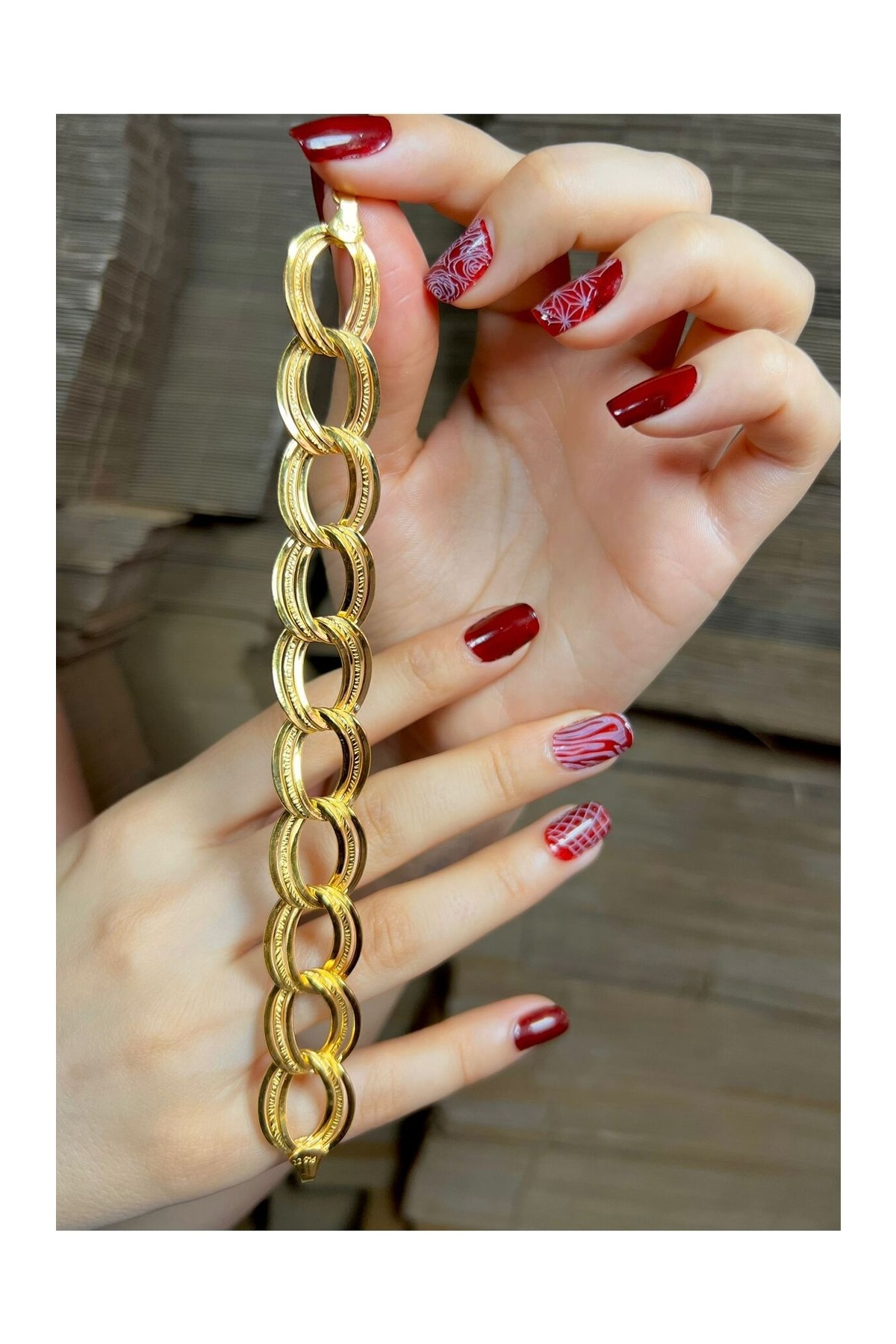 Kuyumcu Nurettin 11.20 gr (Gram) Iki Halkalı Oval Samanyolu 22 Ayar Altın