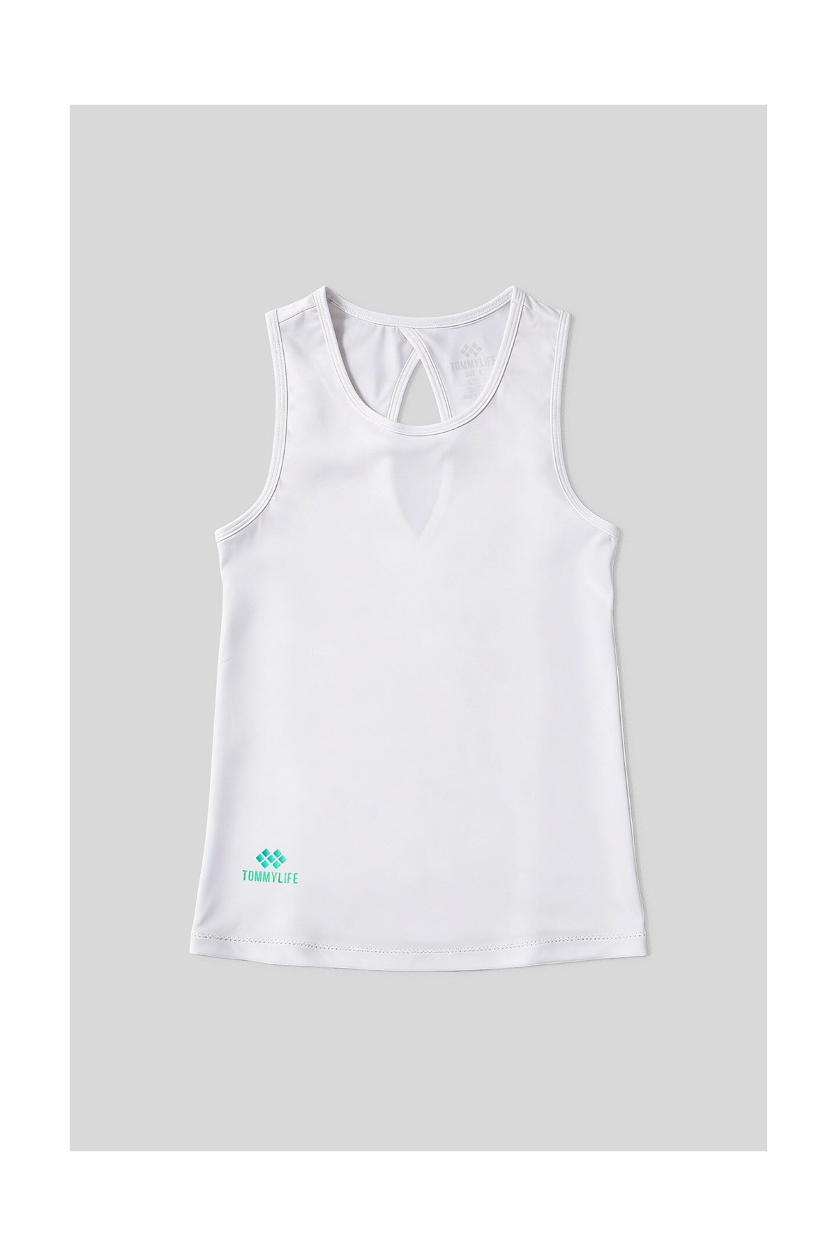 Tommy Life Koyu Gri Standart Fit Çapraz Sırt Detaylı Kadın Spor Atlet - 97296 görsel 2
