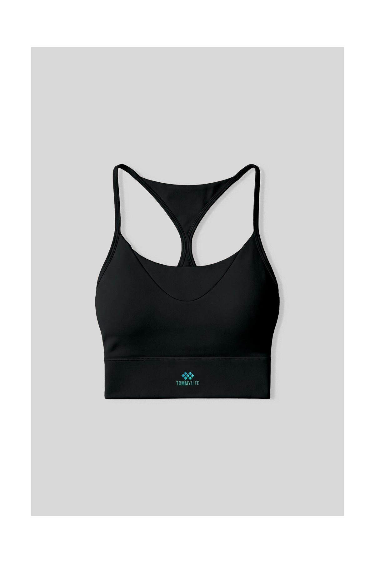 Tommy Life Siyah Standart Fit Baskılı Sırt Detaylı Kadın Spor Büstiyer - 97300 görsel 7