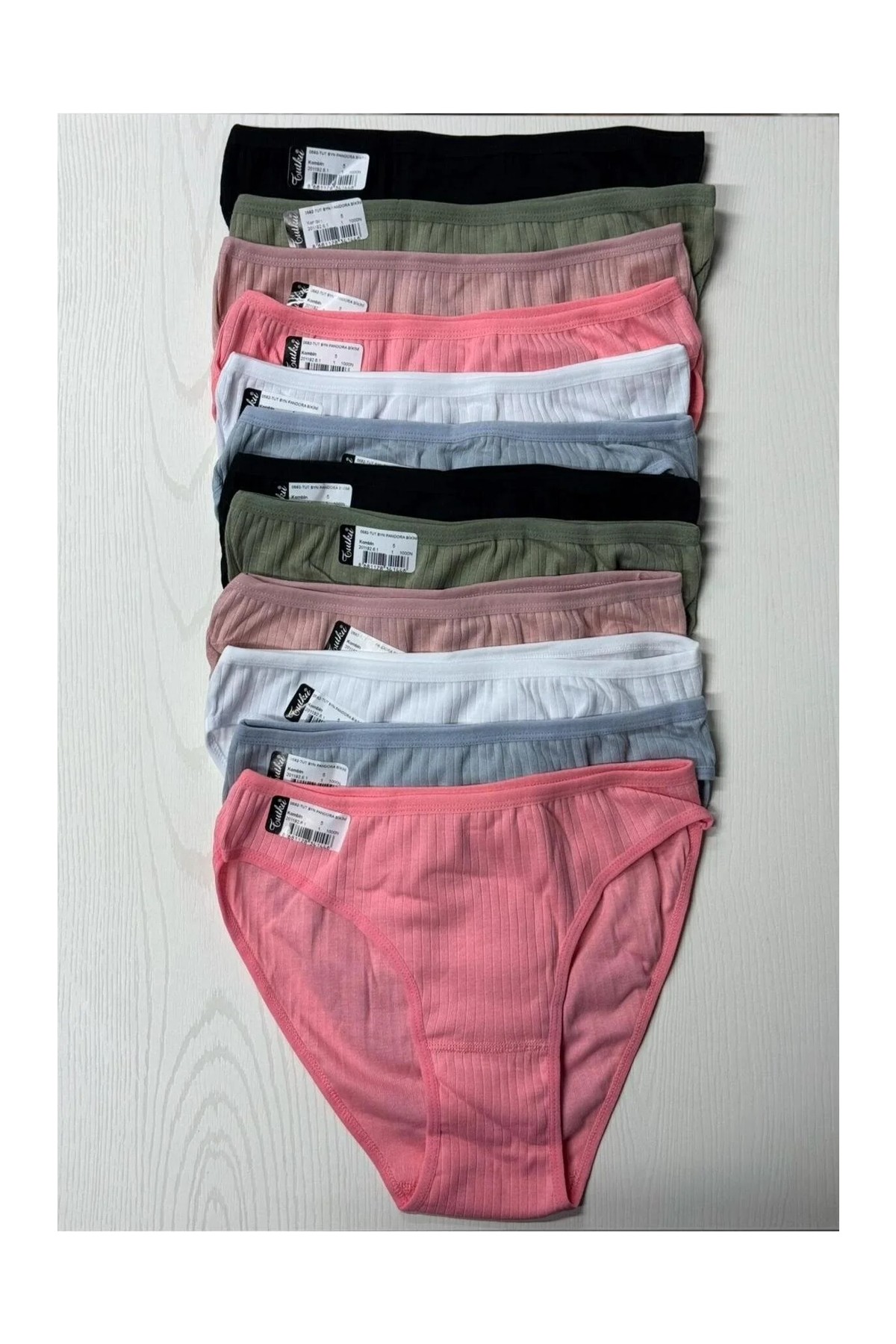 Tutku 12' Li Bayan Perla Bikini Külot Kombin 0599 görsel 3