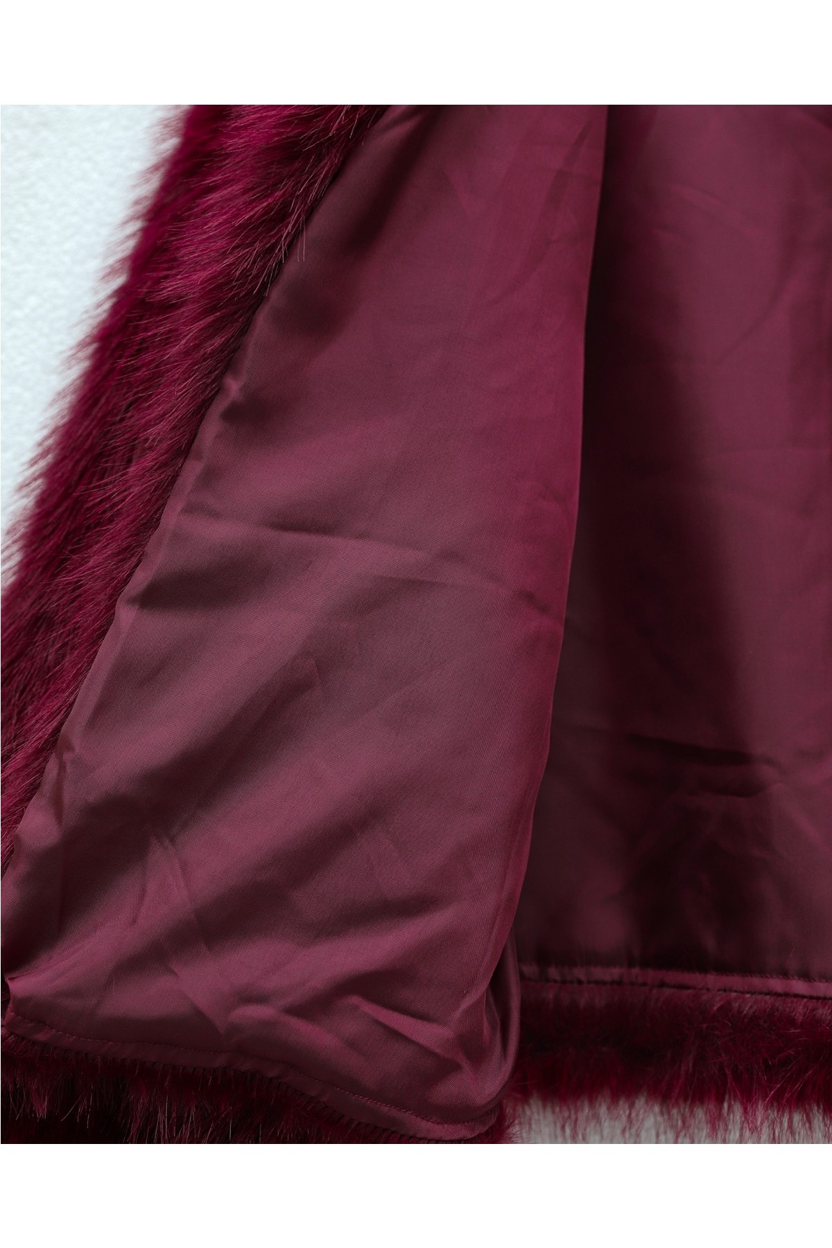 Moda Morfo İçi Astarlı Kürklü Kaban -Kahve görsel 8