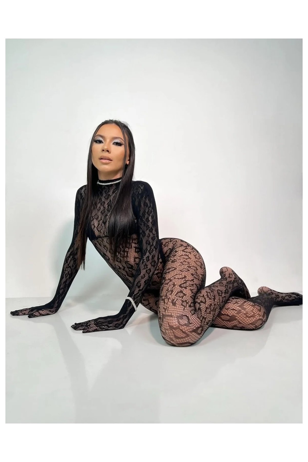 Byen Giyim Ne Izlemeli Bodysuit Vücut Çorabı görsel 3