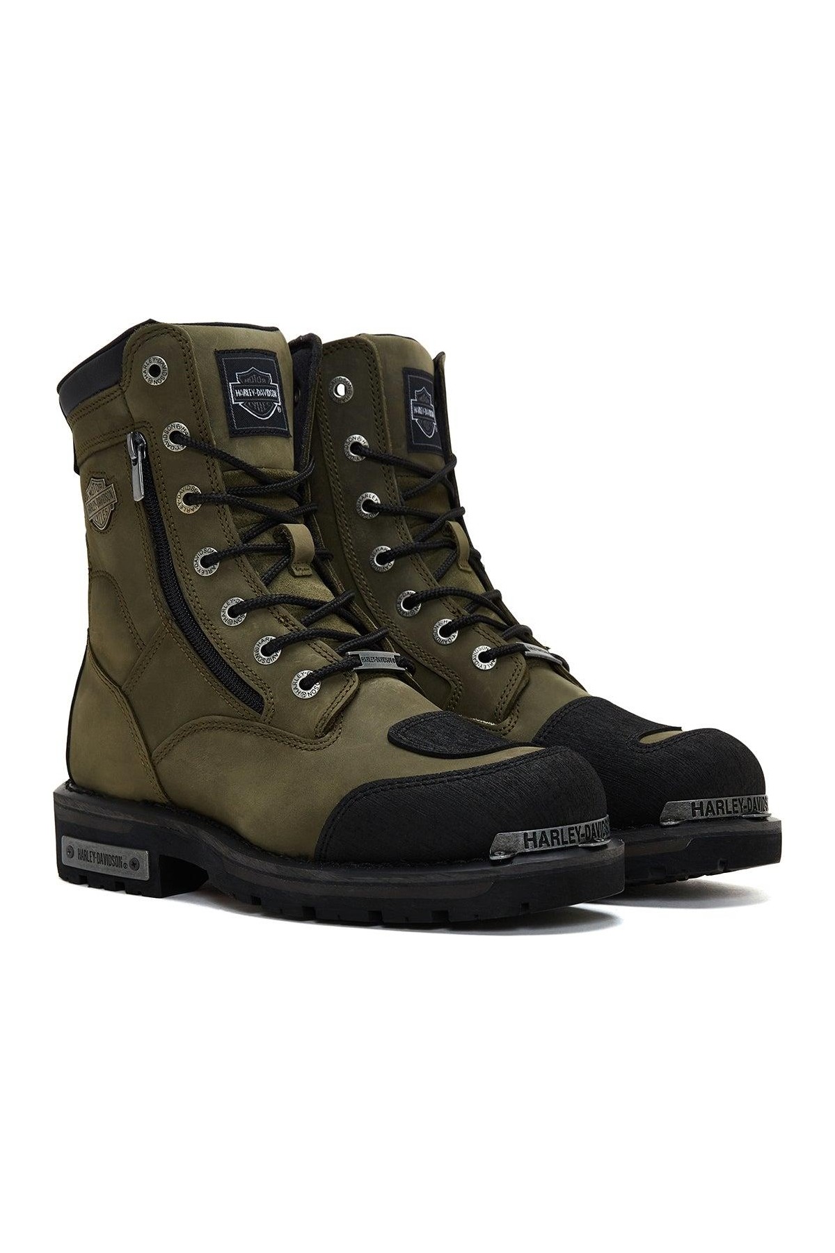 Harley Davidson 025M100552 Rıddıck Erkek Bot - HAKİ DERİ görsel 8