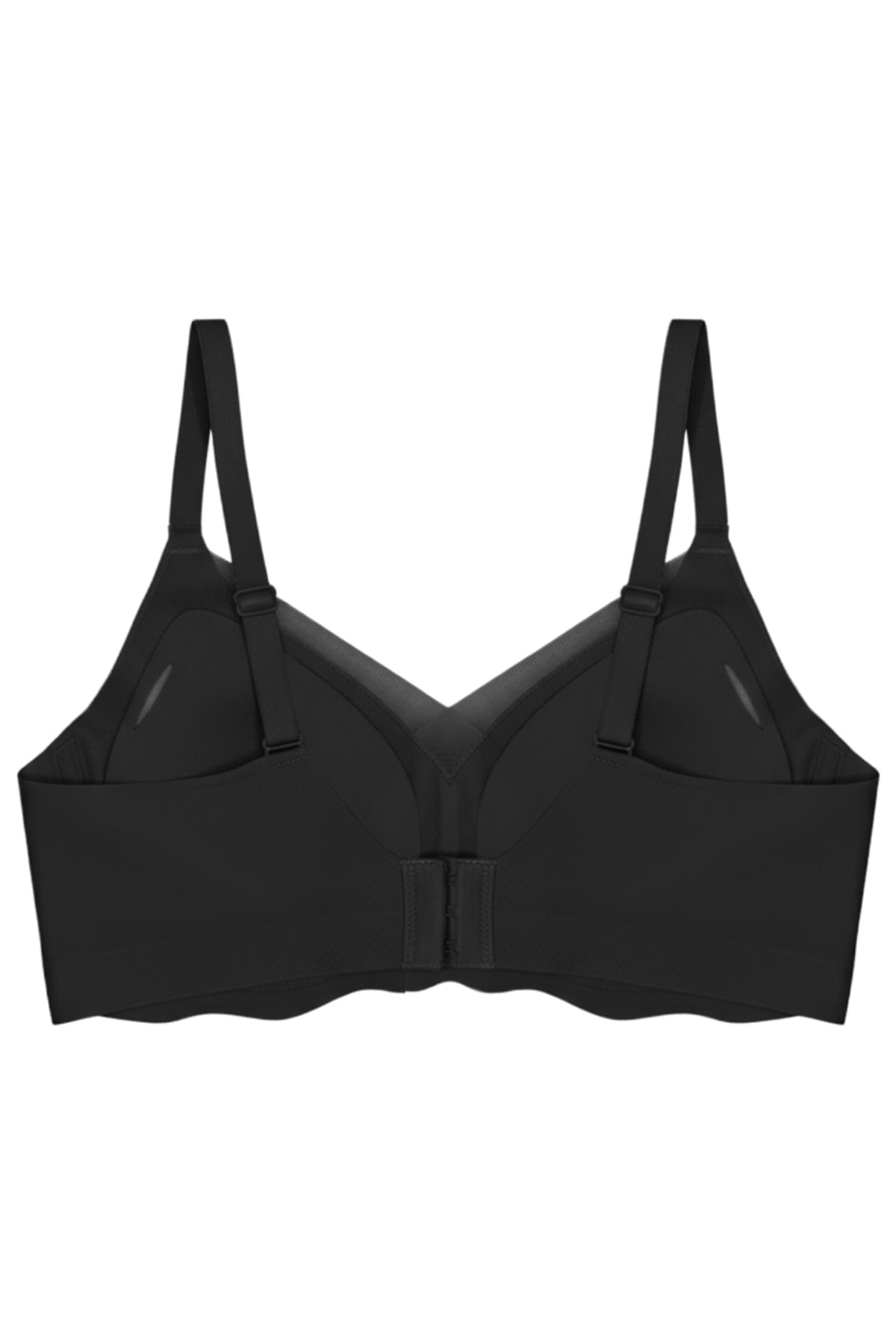 Cottonhill Seamless Bra - Touch | Kahverengi Lazer Kesim Dikişsiz Tül ve Dalga Detaylı Balensiz Kadın Sütyen görsel 2