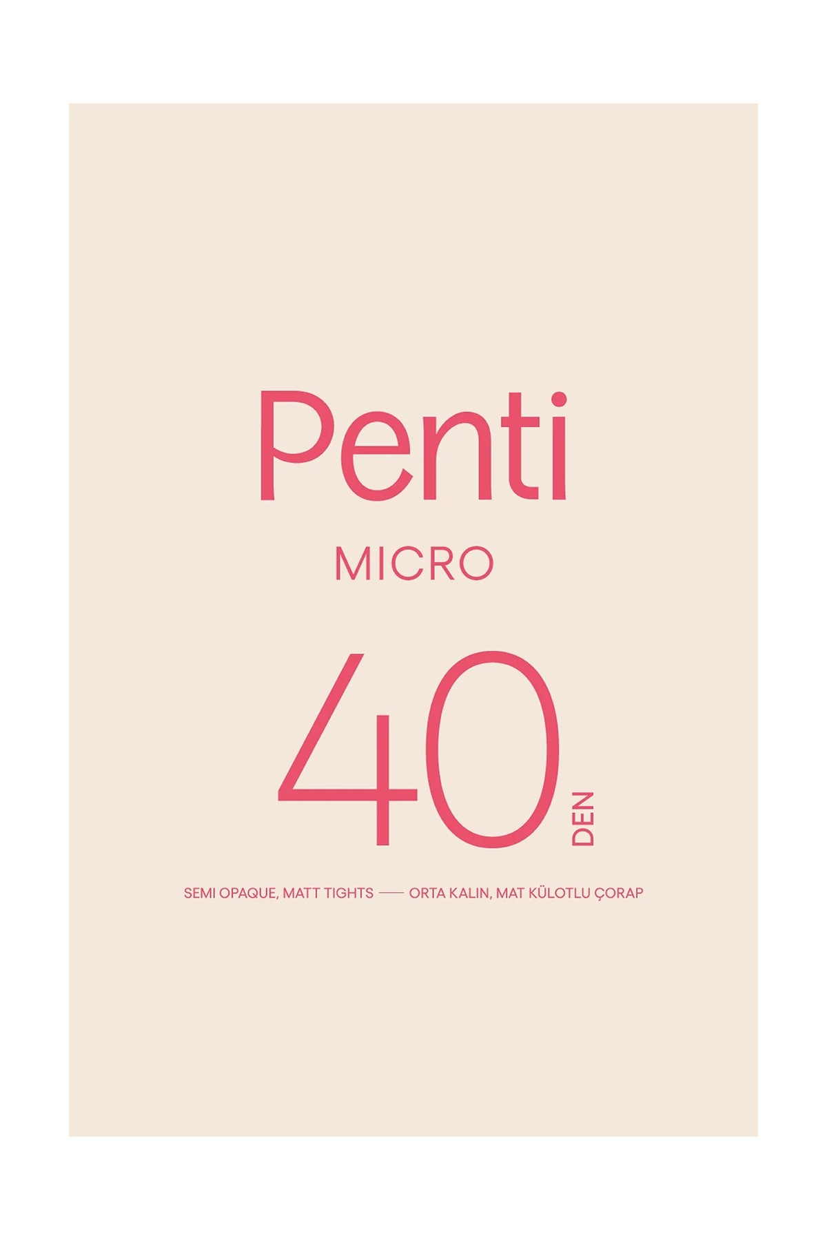 Penti Micro 40 Pembe Külotlu Çorap görsel 3