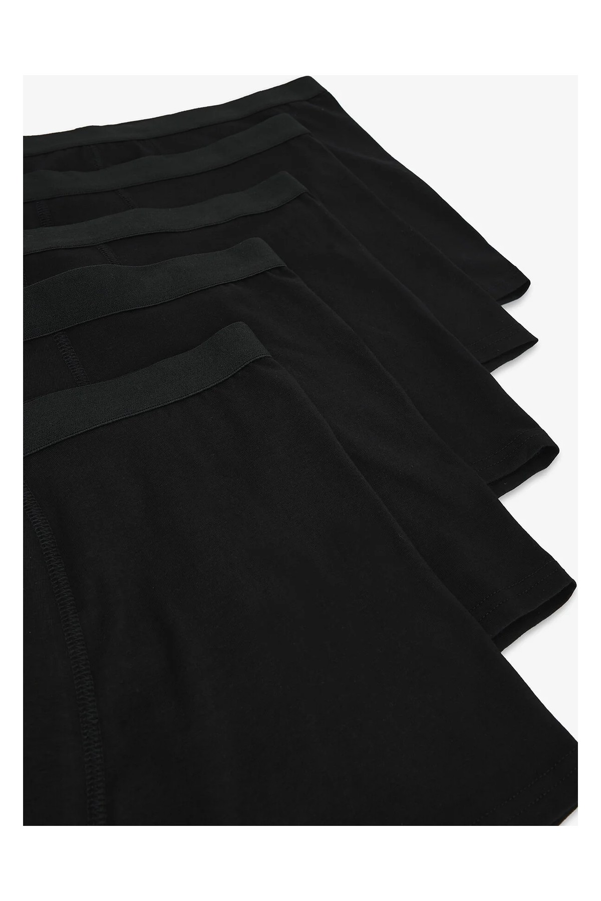 Penti Erkek Pamuklu Basic Black 5li Boxer görsel 3