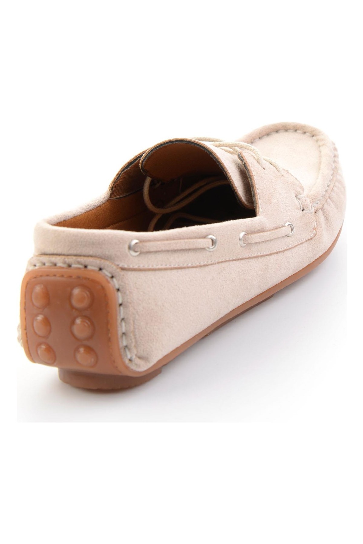 Bambi Bej Kadın Loafer Ayakkabı K01309000572 görsel 7