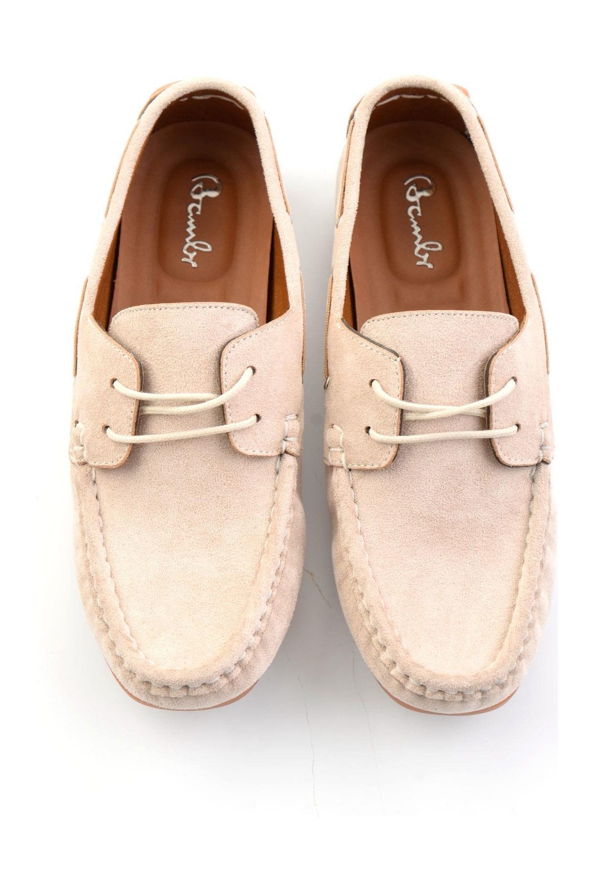 Bambi Bej Kadın Loafer Ayakkabı K01309000572 görsel 8