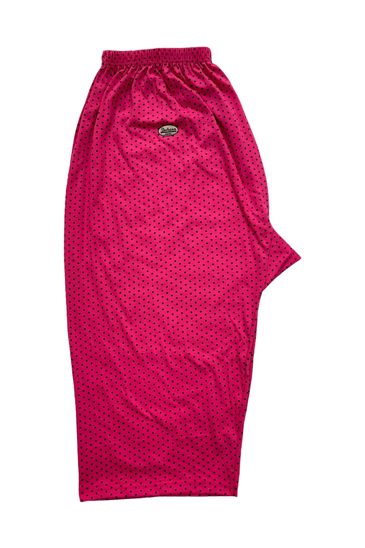 Urumbay 3'lü Büyük Beden Ağlı Kadın Penye Diz Altı Puanlı Kapri görsel 4