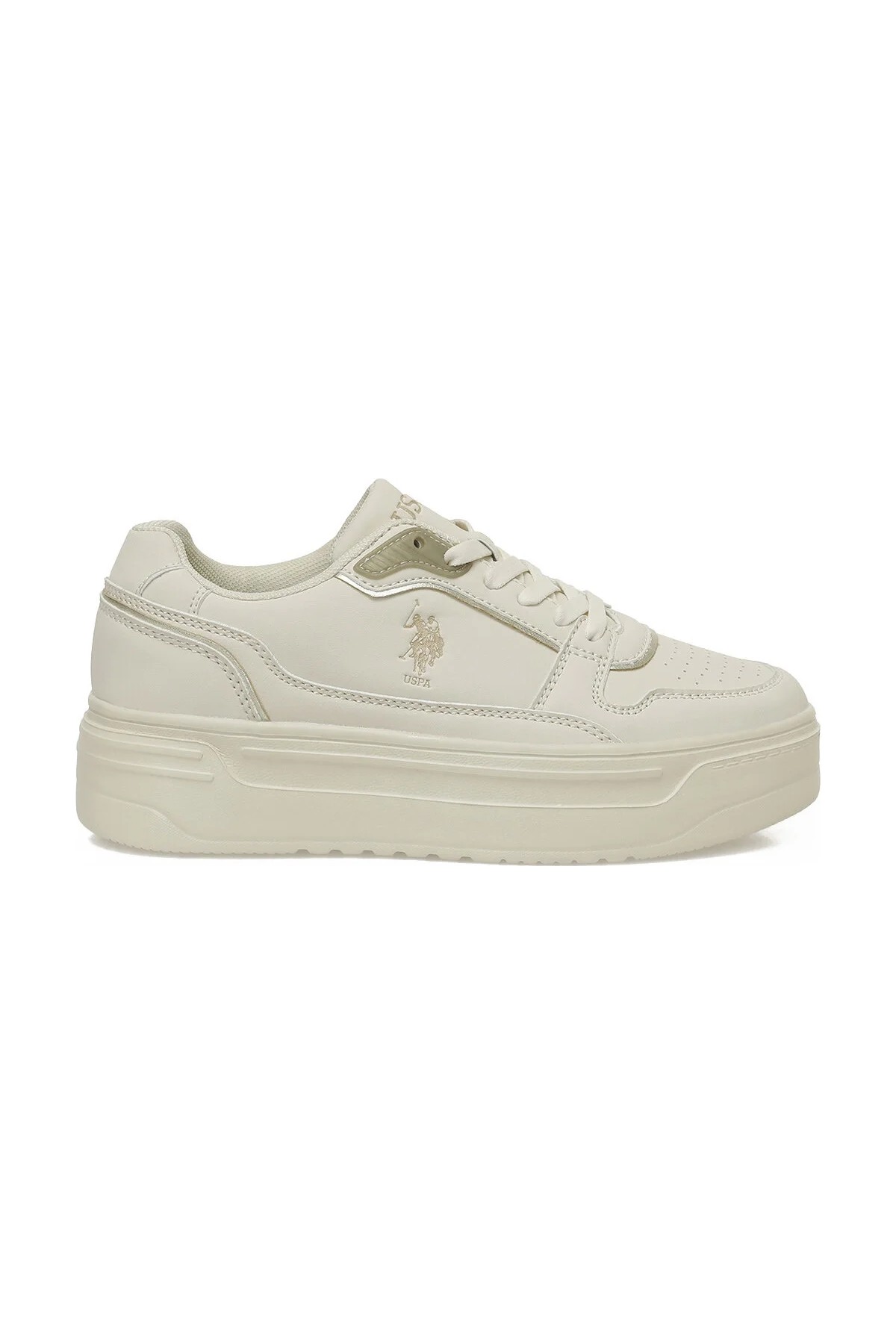 U.S. Polo Assn. CAROLINE 5PR Bej Kadın Sneaker görsel 5