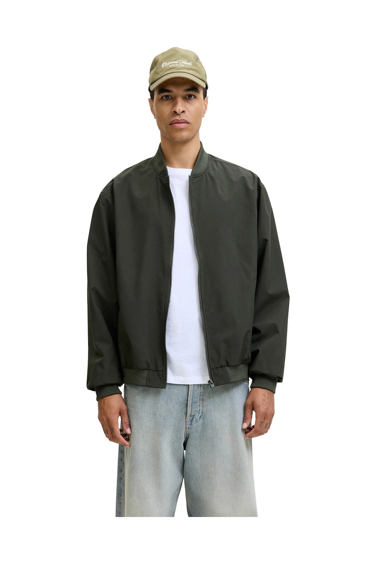 Jack & Jones JJECHARGE BOMBER JACKET N Haki Erkek Ceket görsel 2