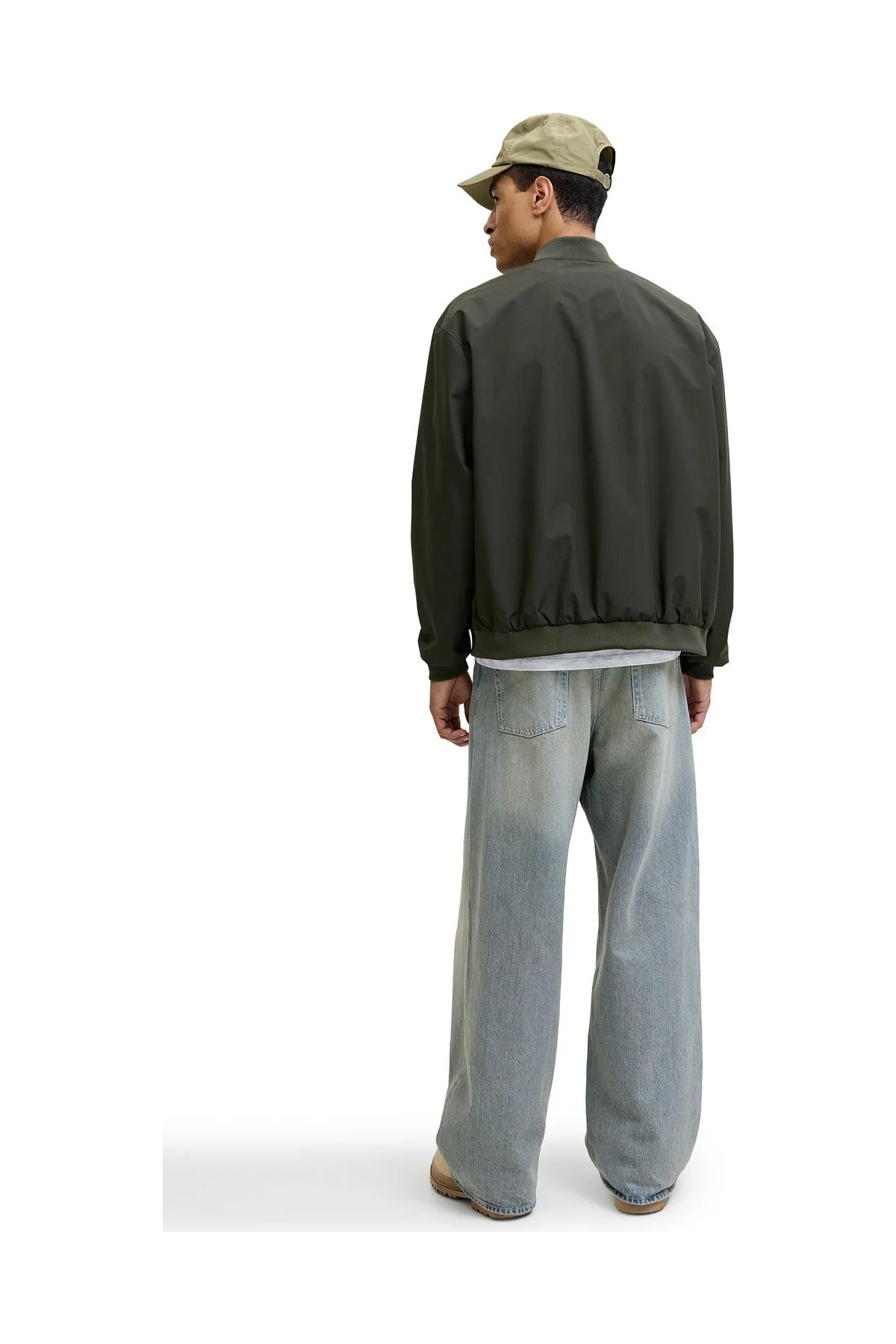 Jack & Jones JJECHARGE BOMBER JACKET N Haki Erkek Ceket görsel 4