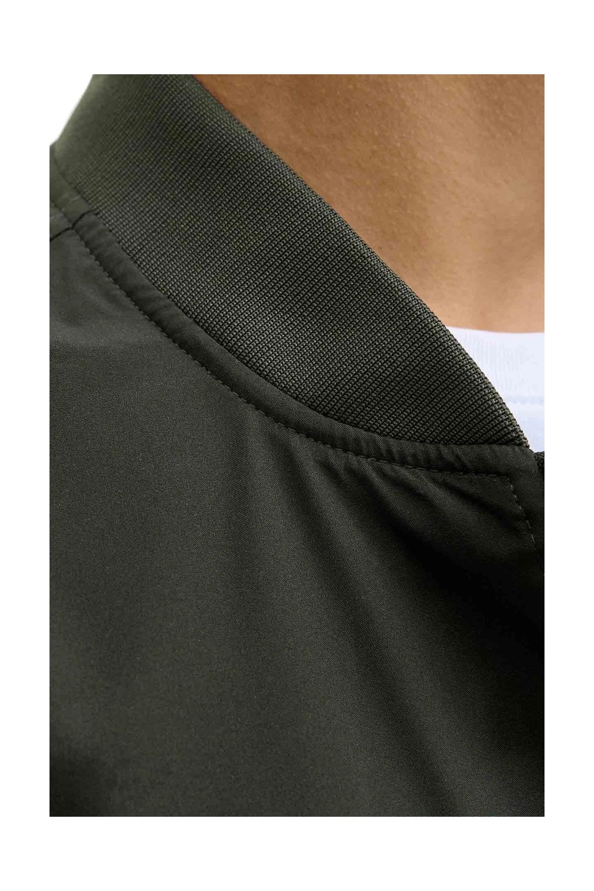 Jack & Jones JJECHARGE BOMBER JACKET N Haki Erkek Ceket görsel 6