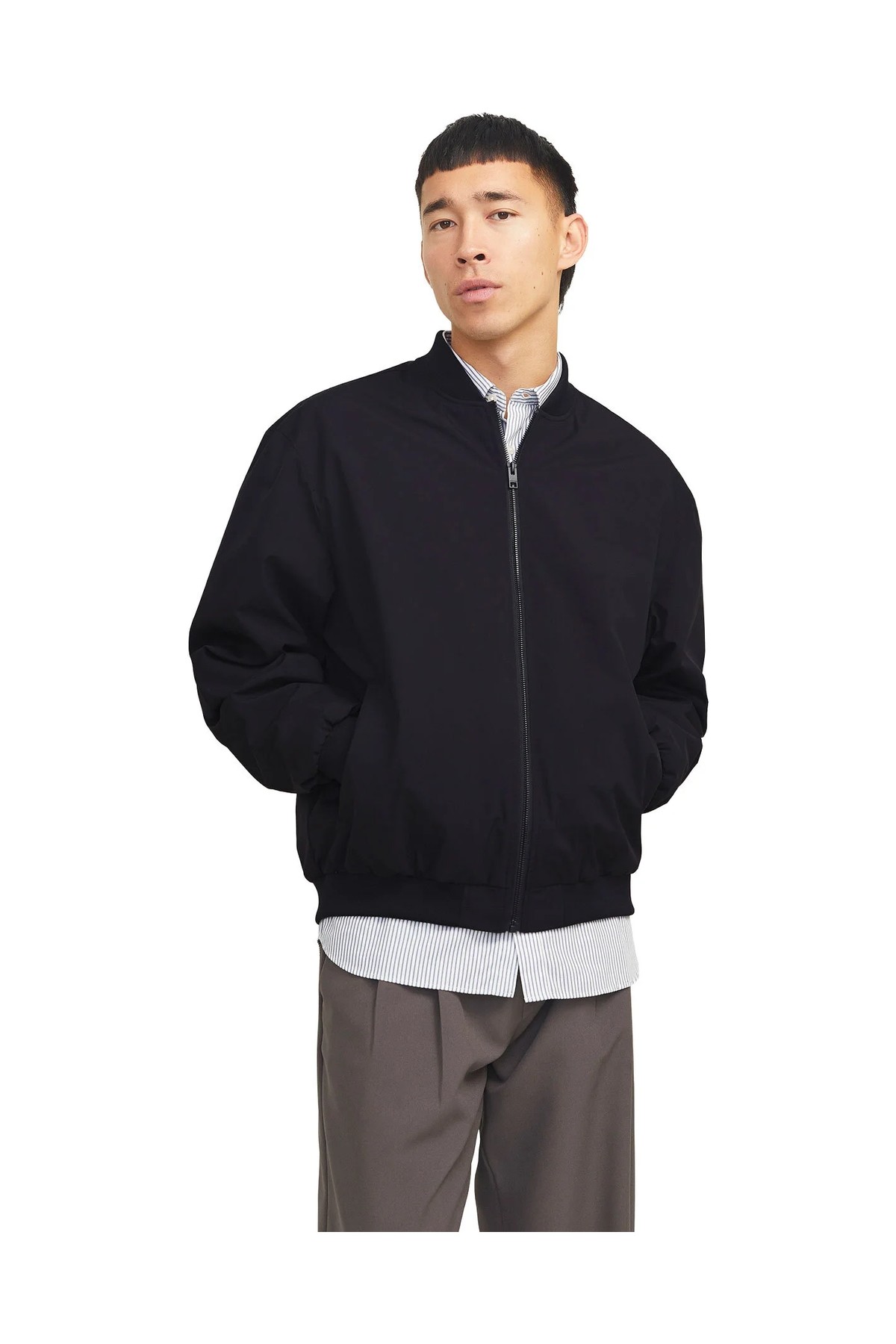 Jack & Jones JJECHARGE BOMBER JACKET N Siyah Erkek Ceket görsel 7