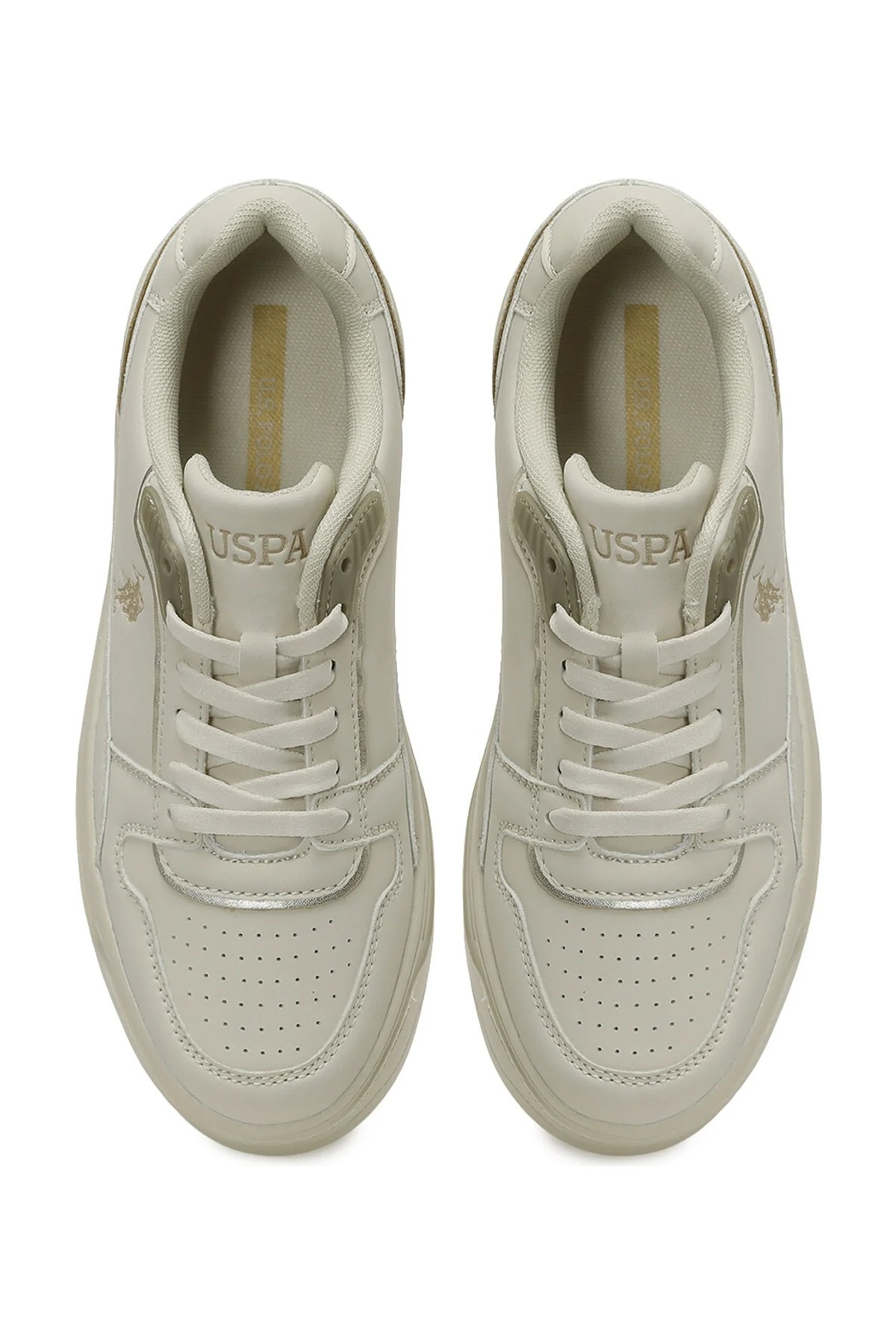 U.S. Polo Assn. CAROLINE 5PR Bej Kadın Sneaker görsel 7