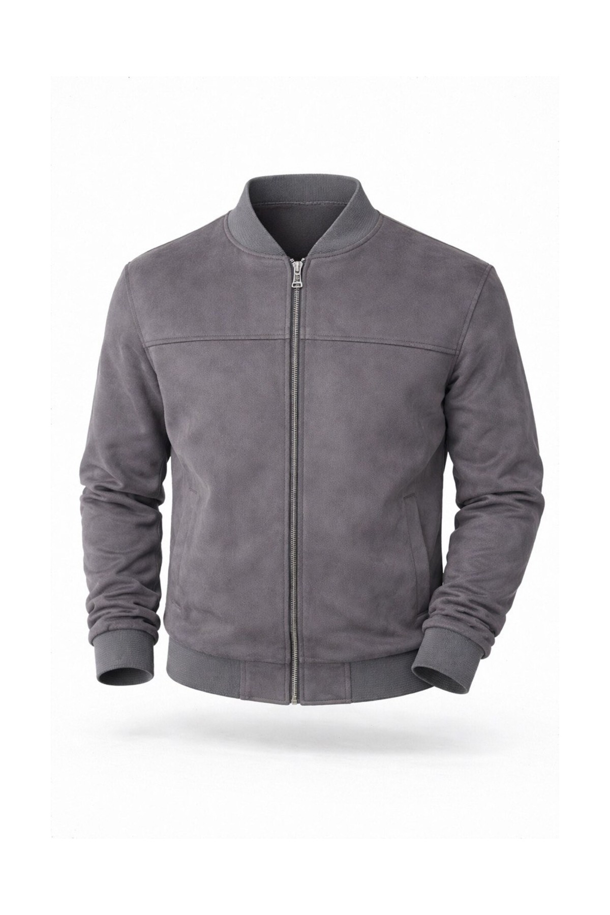 Baselco Premium Slim Fit Bomber Kolej Deri Ceket