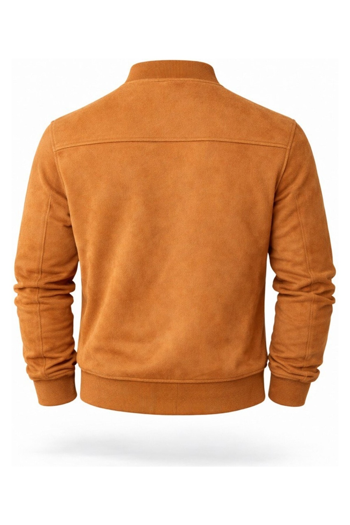 Baselco Premium Slim Fit Bomber Kolej Deri Ceket görsel 7