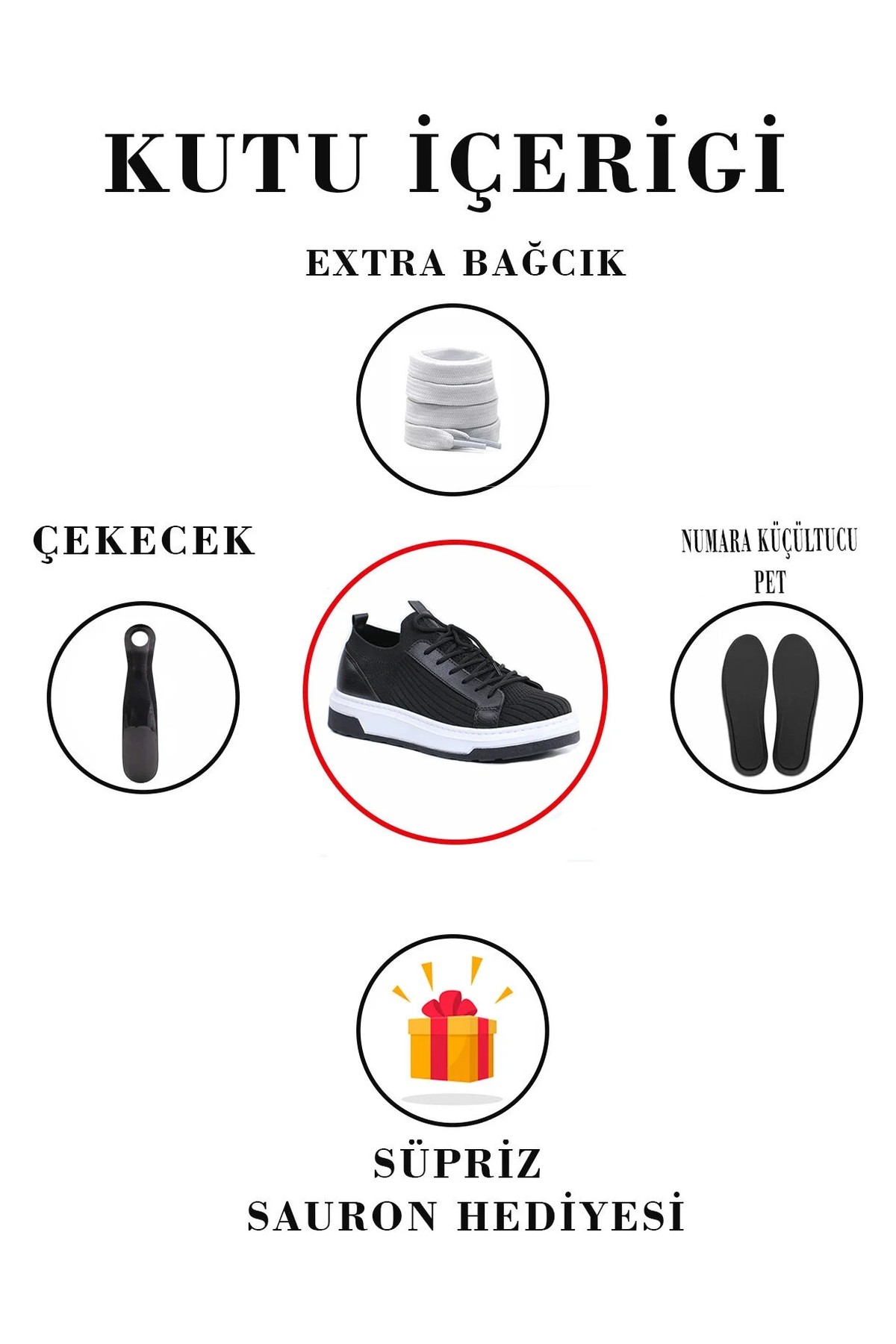 Sauron Erkek Spor Ayakkabı Örme Triko Nefes Alabilen Sneakers Pusped Tabanlı görsel 6