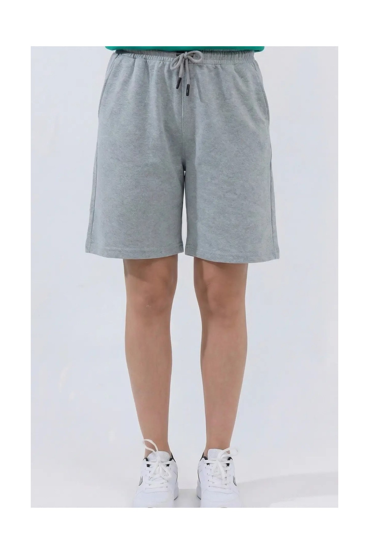 Veleno Kadın 3'lü Avantajlı Paket Oversize Relaxed Bermuda Şort Rahat Kalıp