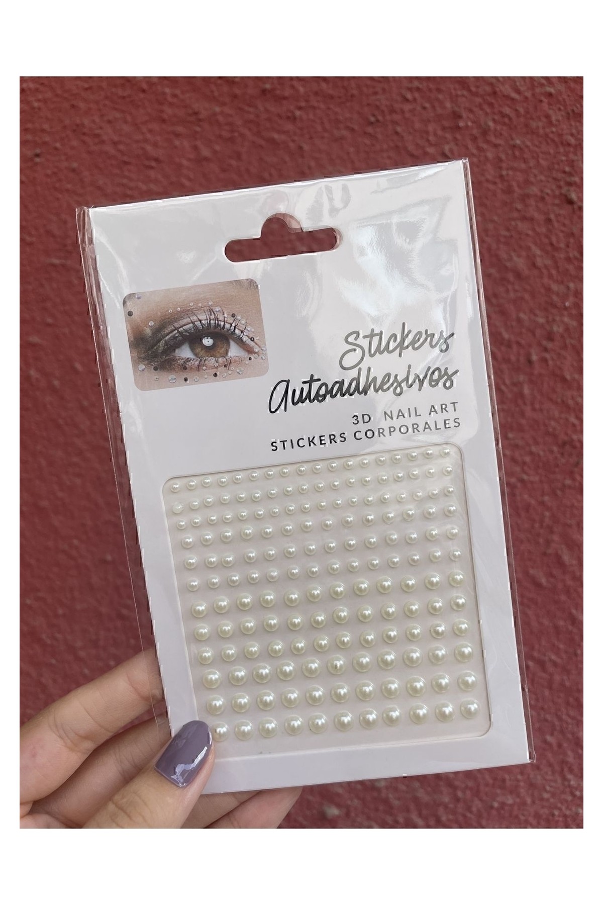 My Vintage 2 Paket 230 Adet Krem Inci Yüz, Vücut, Saç Stickeri Kendinden Yapışkanlı Boy Boy