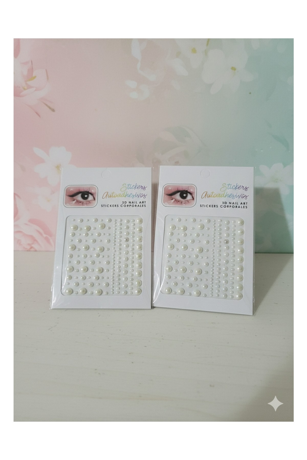 My Vintage 2 Paket 230 Adet Krem Inci Yüz, Vücut, Saç Stickeri Kendinden Yapışkanlı Boy Boy görsel 2