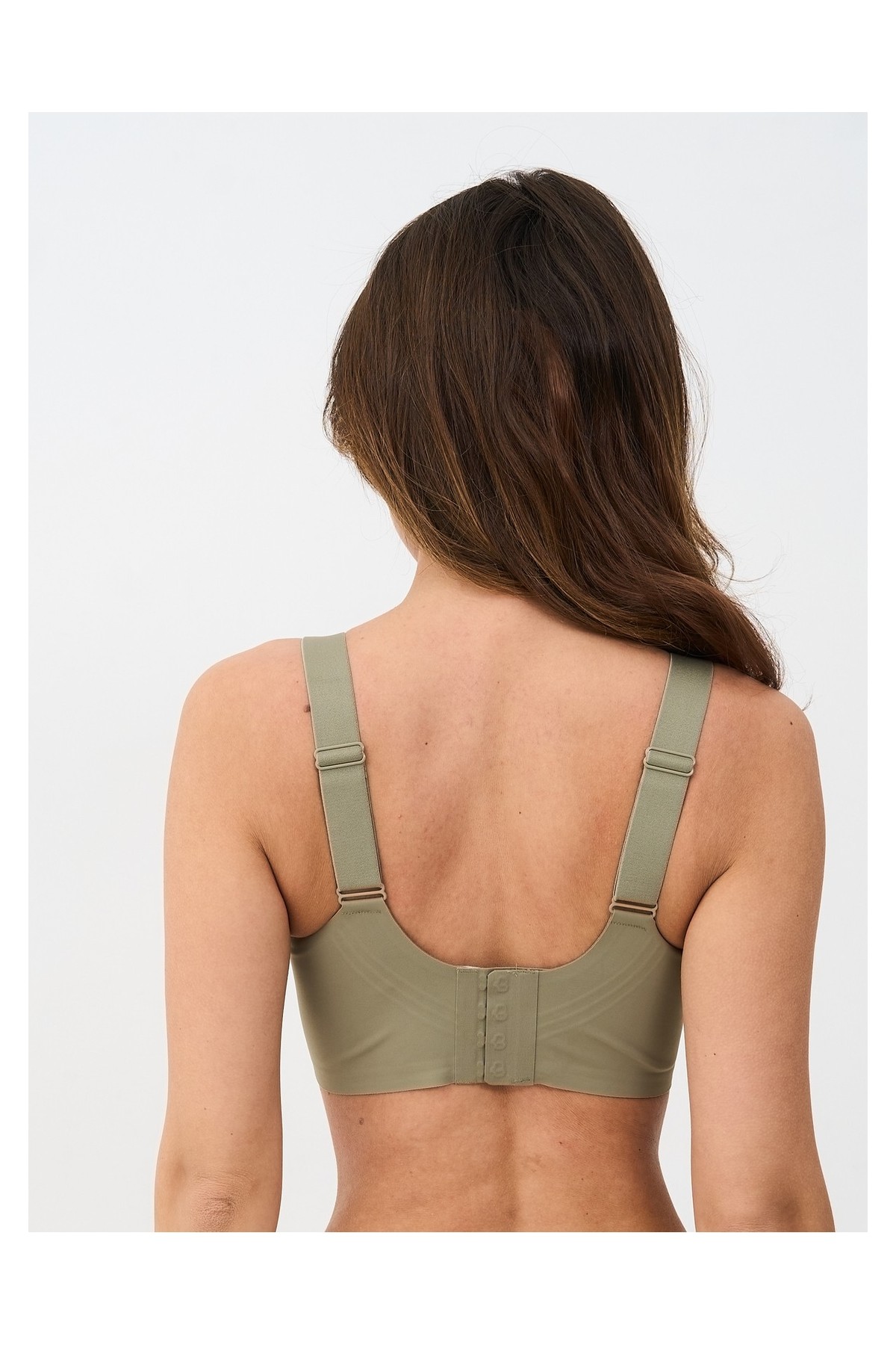 Alya Underwear Kadın Ultra Rahat Kalıplı Kalın Askılı Lazer Kesim Görünmez Sütyen görsel 2