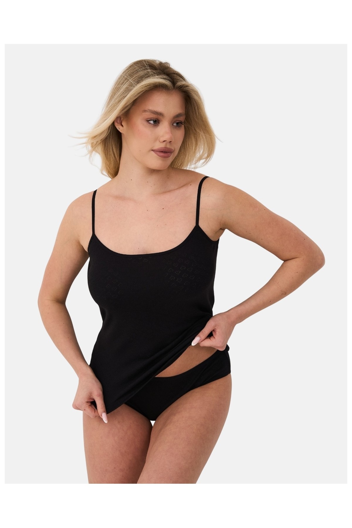 Alya Underwear %100 Pamuk Kumaşlı Ip Askılı Kadın Atlet Jakarlı Ribana Kalp Işlemeli 5\'li Paket görsel 2