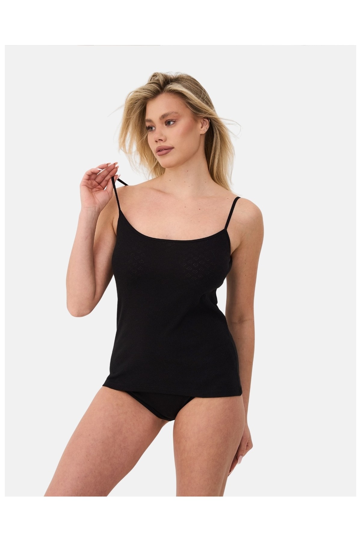 Alya Underwear %100 Pamuk Kumaşlı Ip Askılı Kadın Atlet Jakarlı Ribana Kalp Işlemeli 5\'li Paket görsel 5