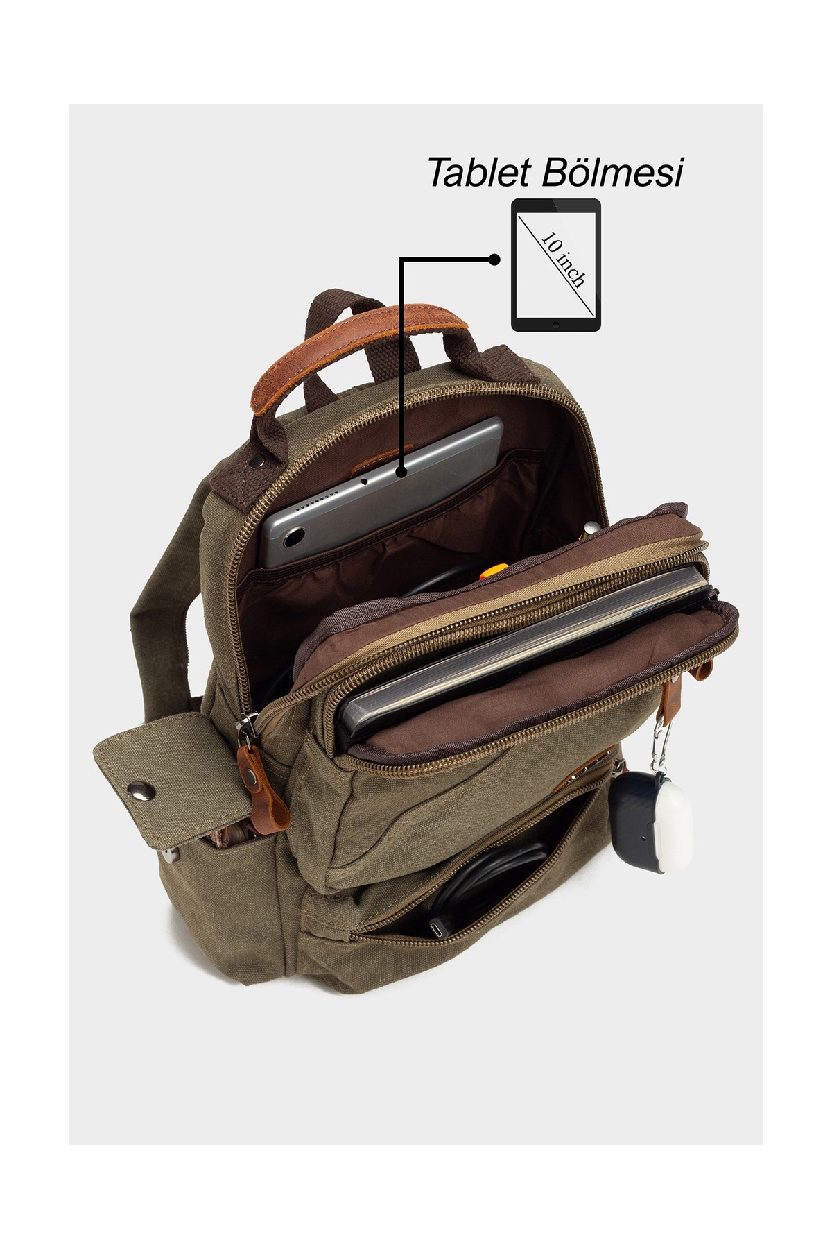 Ççs 31518 Pamuklu Kanvas Bodybag Çanta Sırt Çantası, Dayanıklı %100 Pamuk Malzeme ile Ergonomik Tasarım görsel 5
