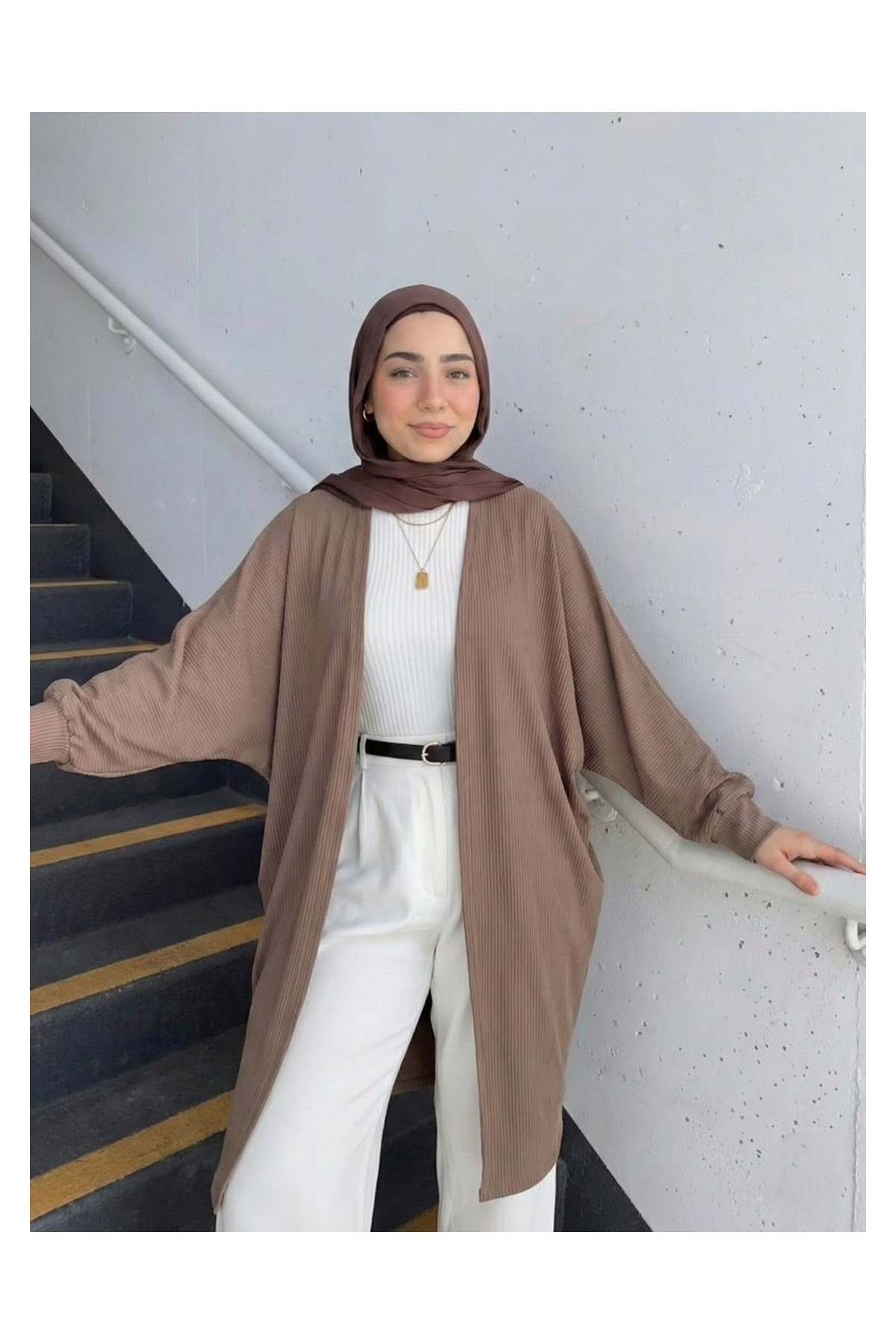 Miostil Yarasa Kol Hırka-Siyah görsel 2