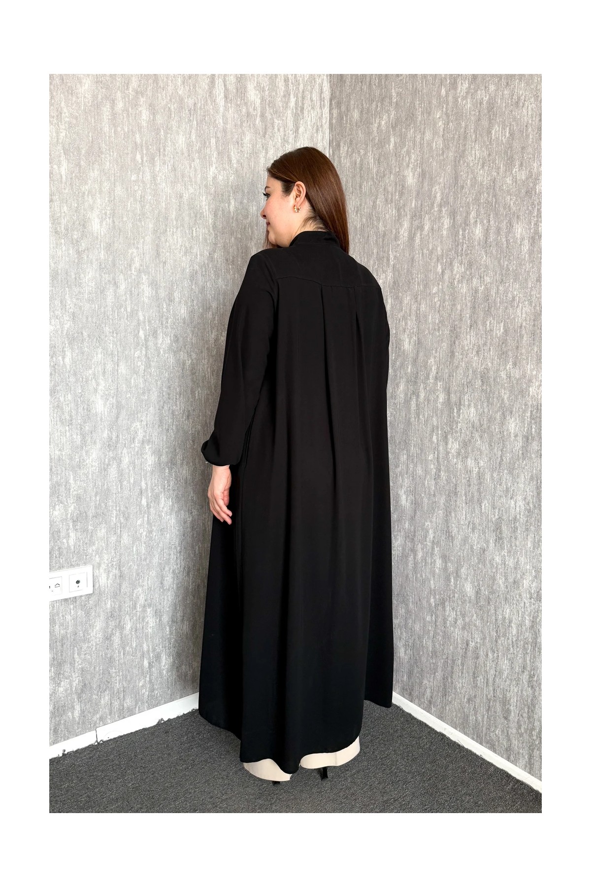 Modaplaza Kadın Krep Ferace 7549 görsel 3