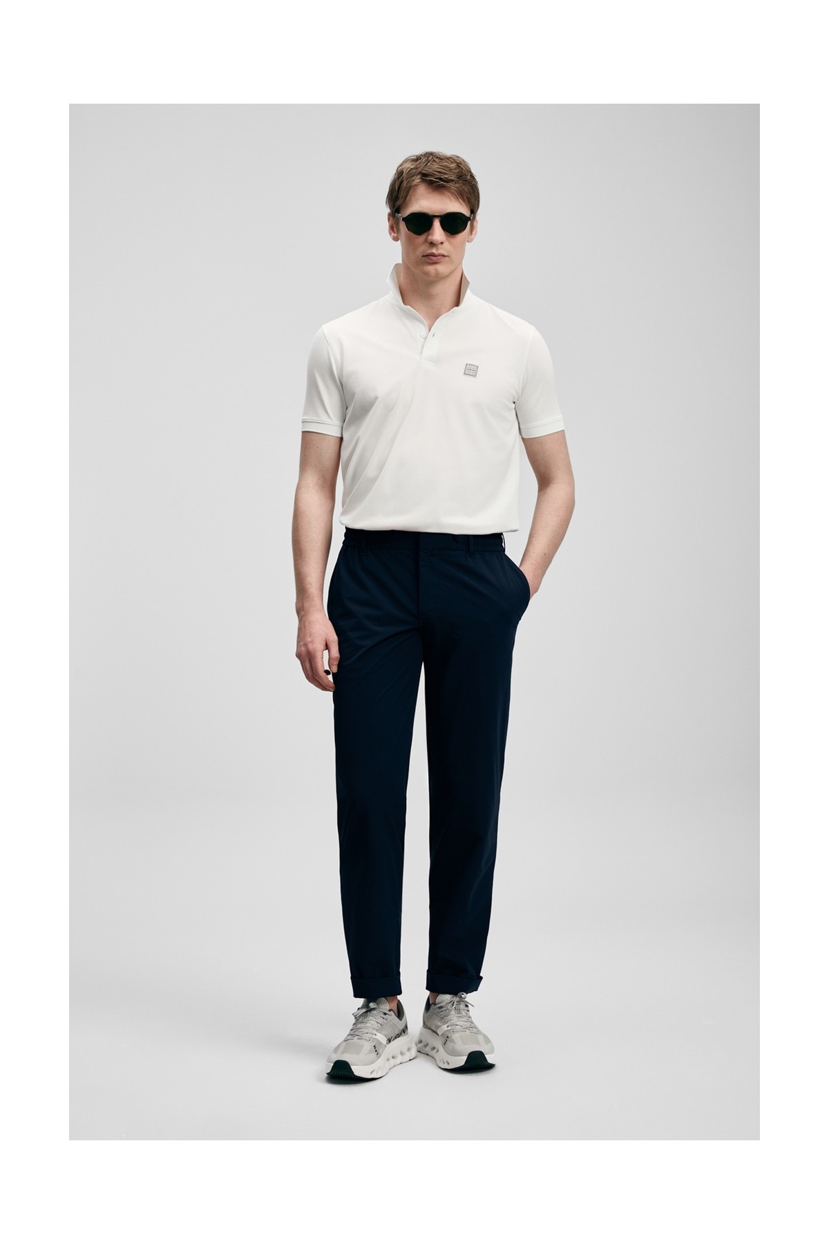 Lufian Carter Smart Erkek Polo Tişört Kırık Beyaz görsel 2