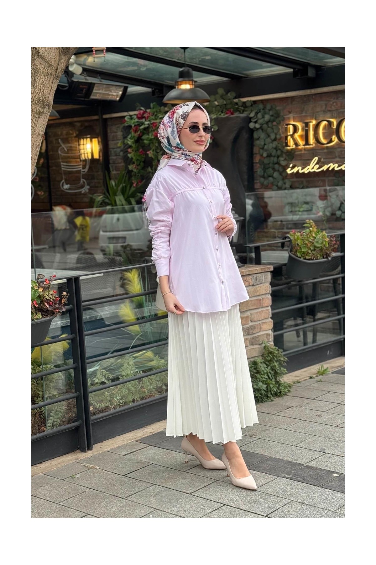 Moodbasic Gömlek MB11.305 Pembe görsel 2