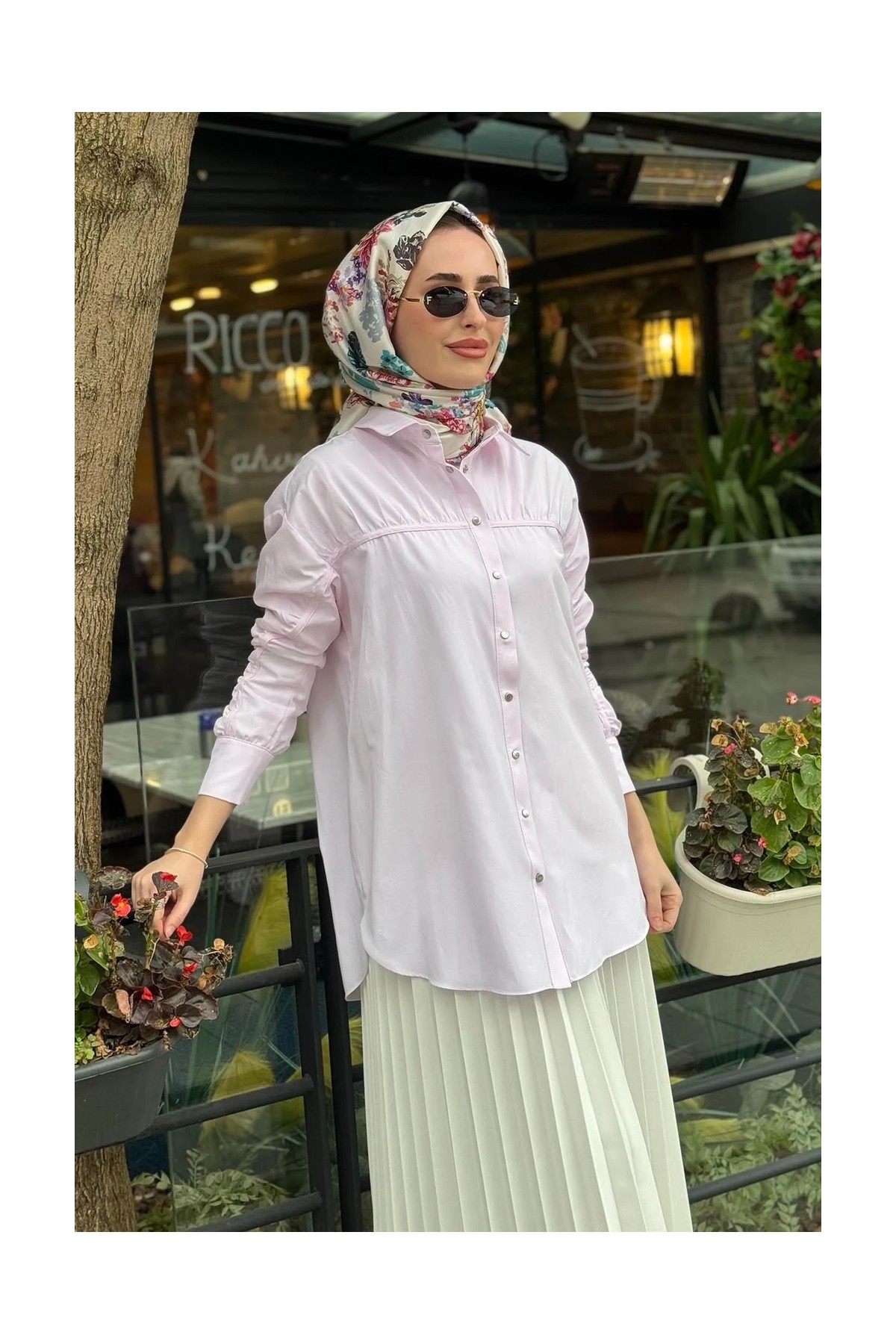 Moodbasic Gömlek MB11.305 Pembe görsel 3