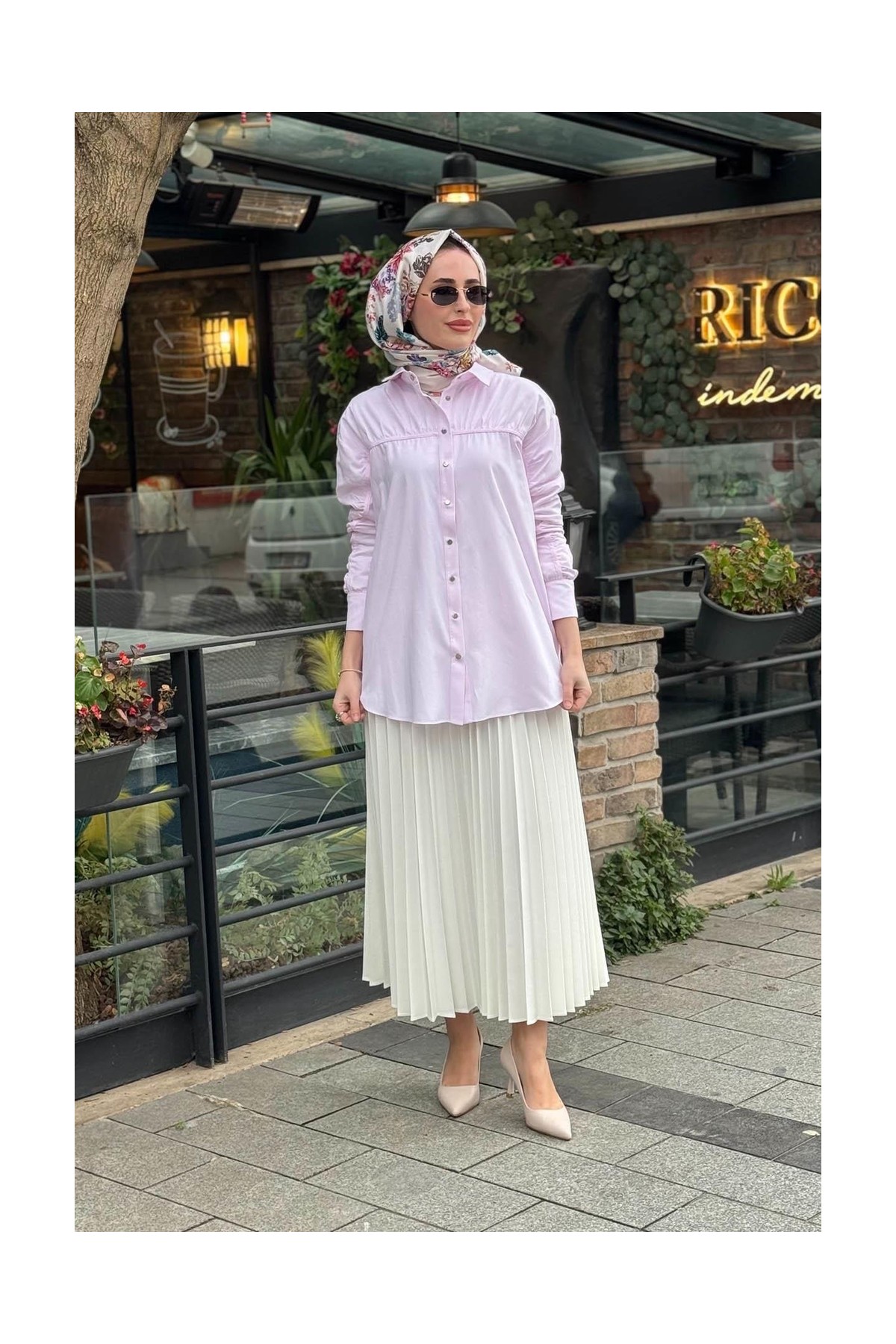 Moodbasic Gömlek MB11.305 Pembe görsel 4