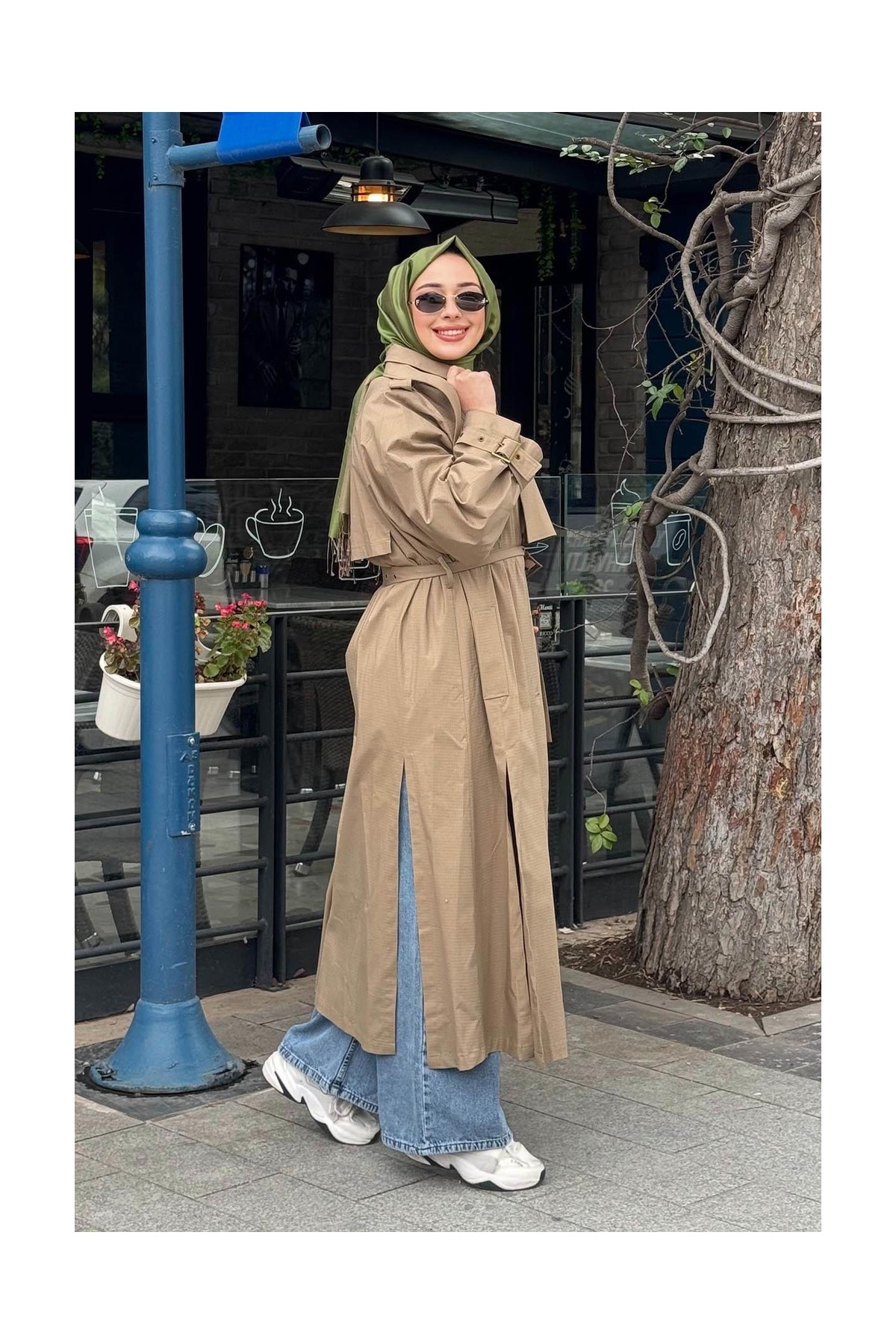 Qooq Trench 26SS601 Vizon görsel 2
