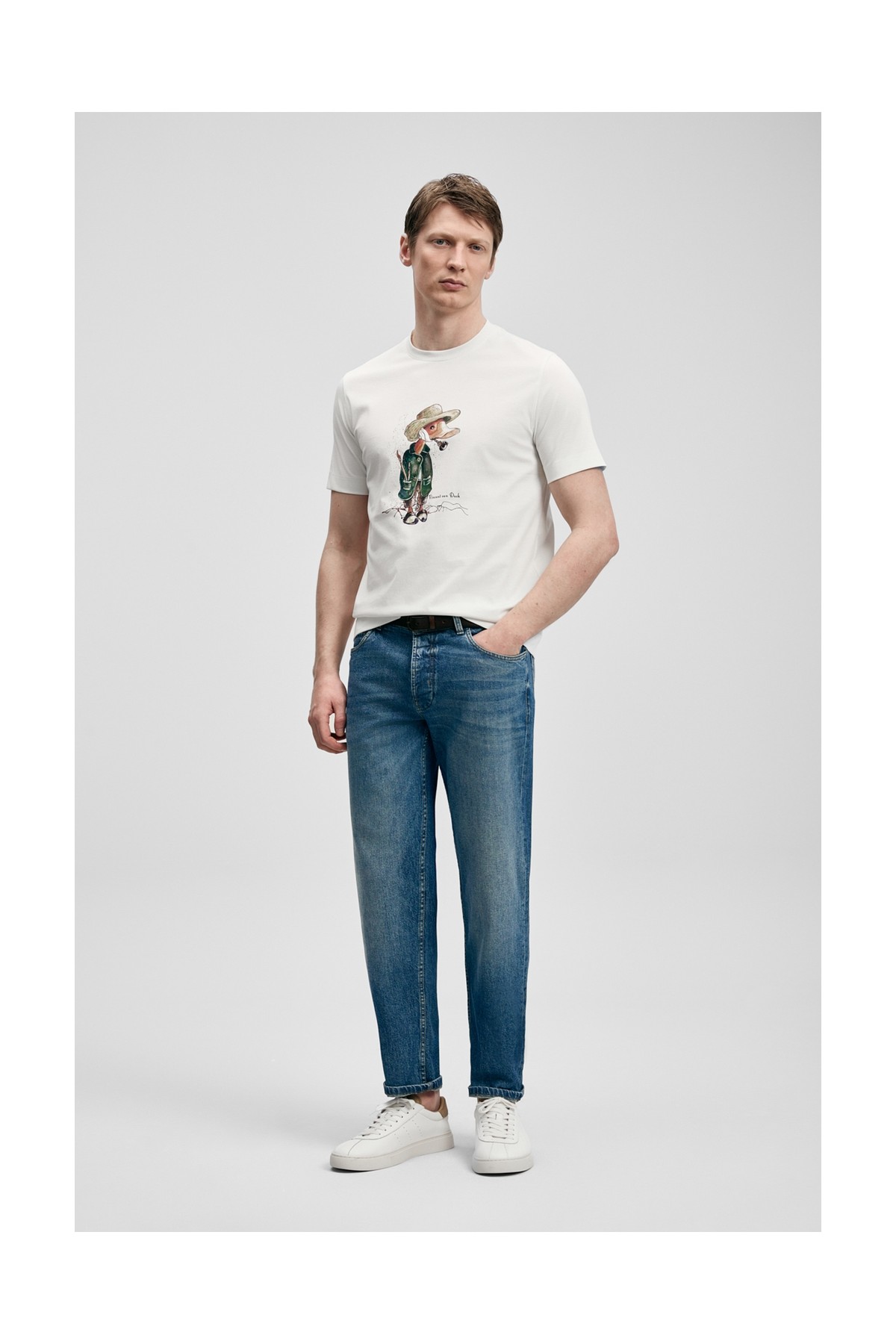 Lufian Duck Modern Grafik Tişört Siyah görsel 5