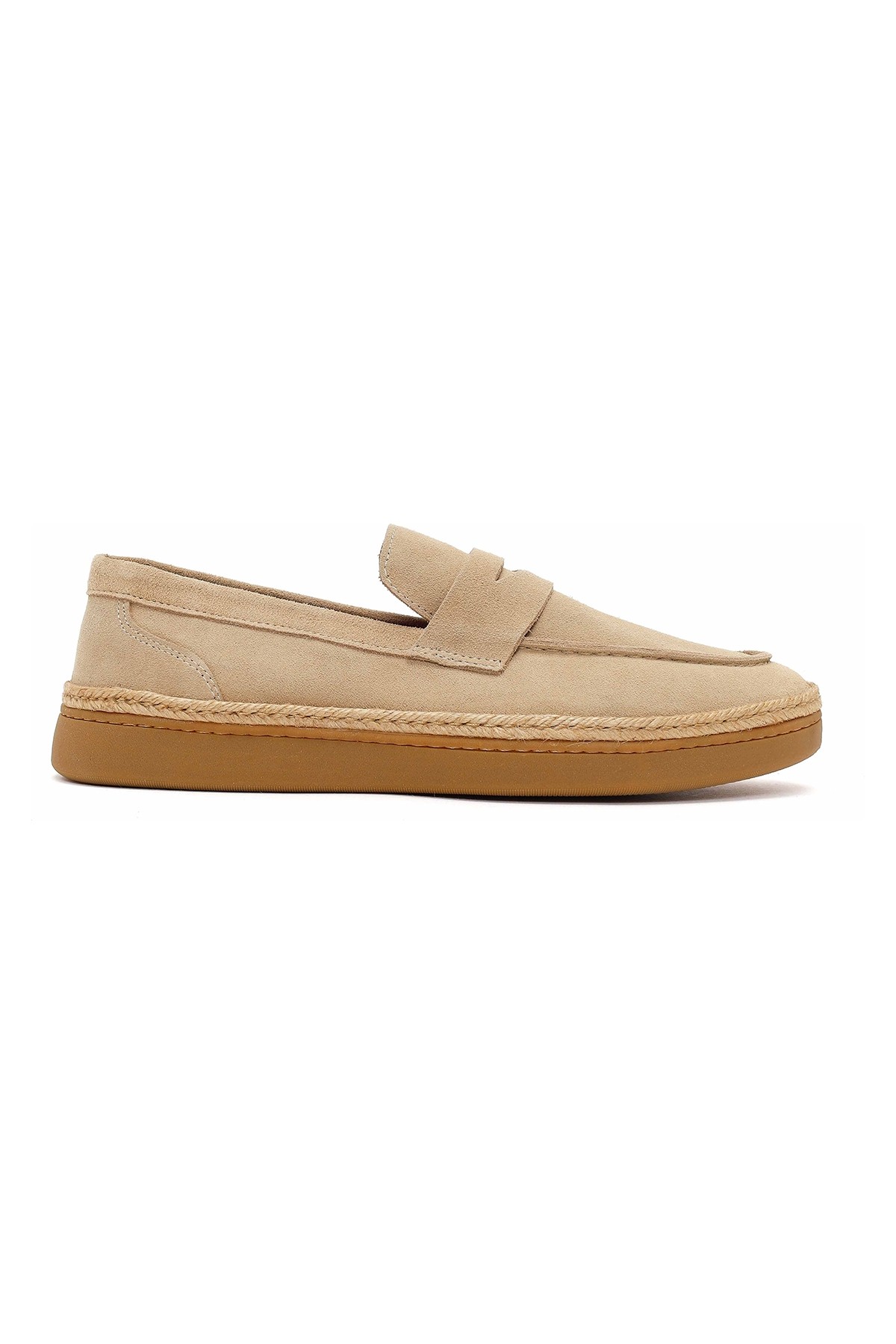 Derimod Erkek Haki Süet Deri Loafer 26SFD631810