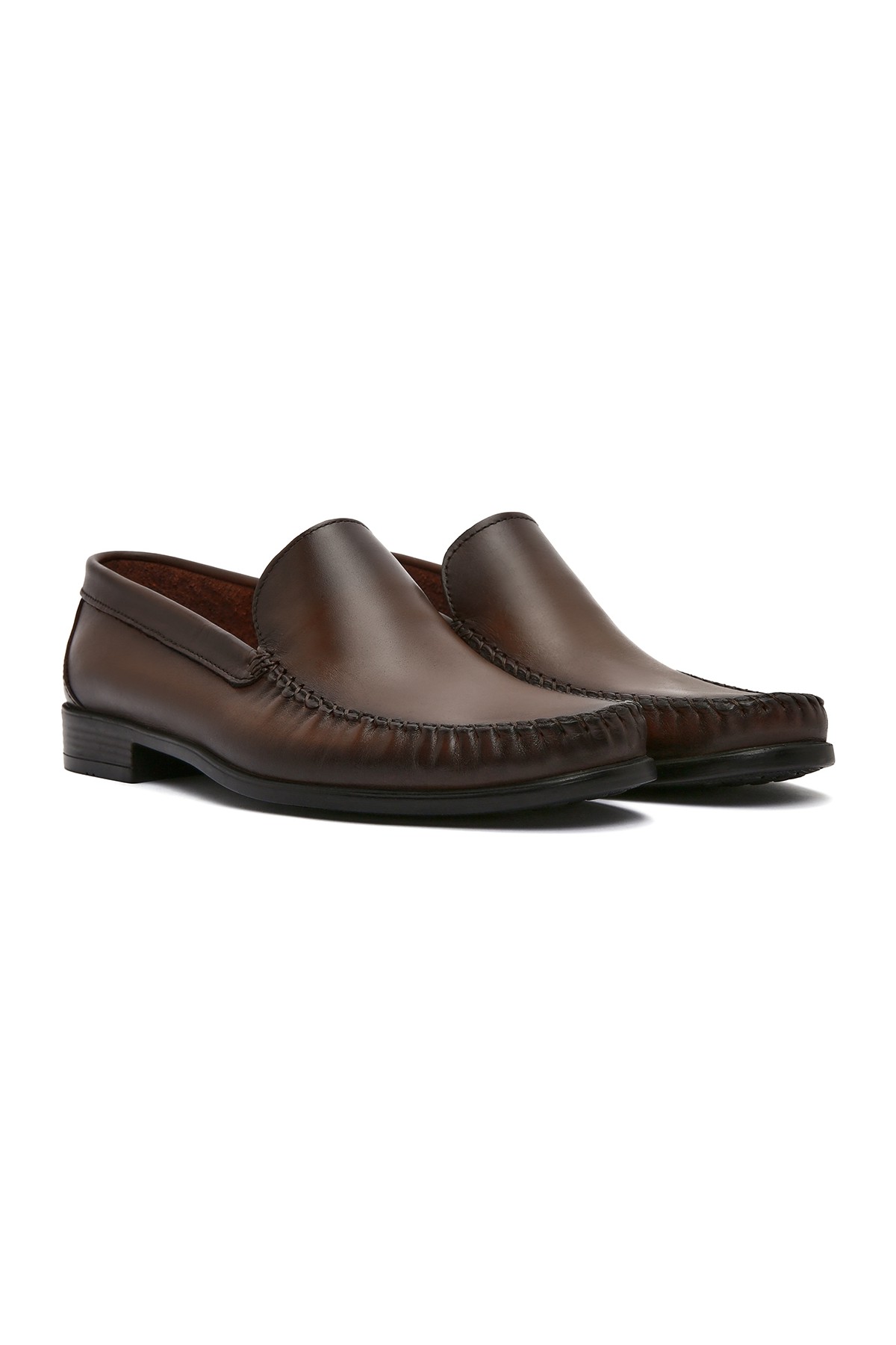 Derimod Erkek Kahverengi Deri Loafer 26SFD754018 görsel 2
