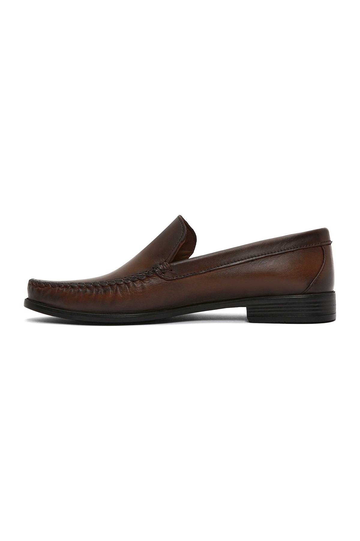 Derimod Erkek Kahverengi Deri Loafer 26SFD754018 görsel 3