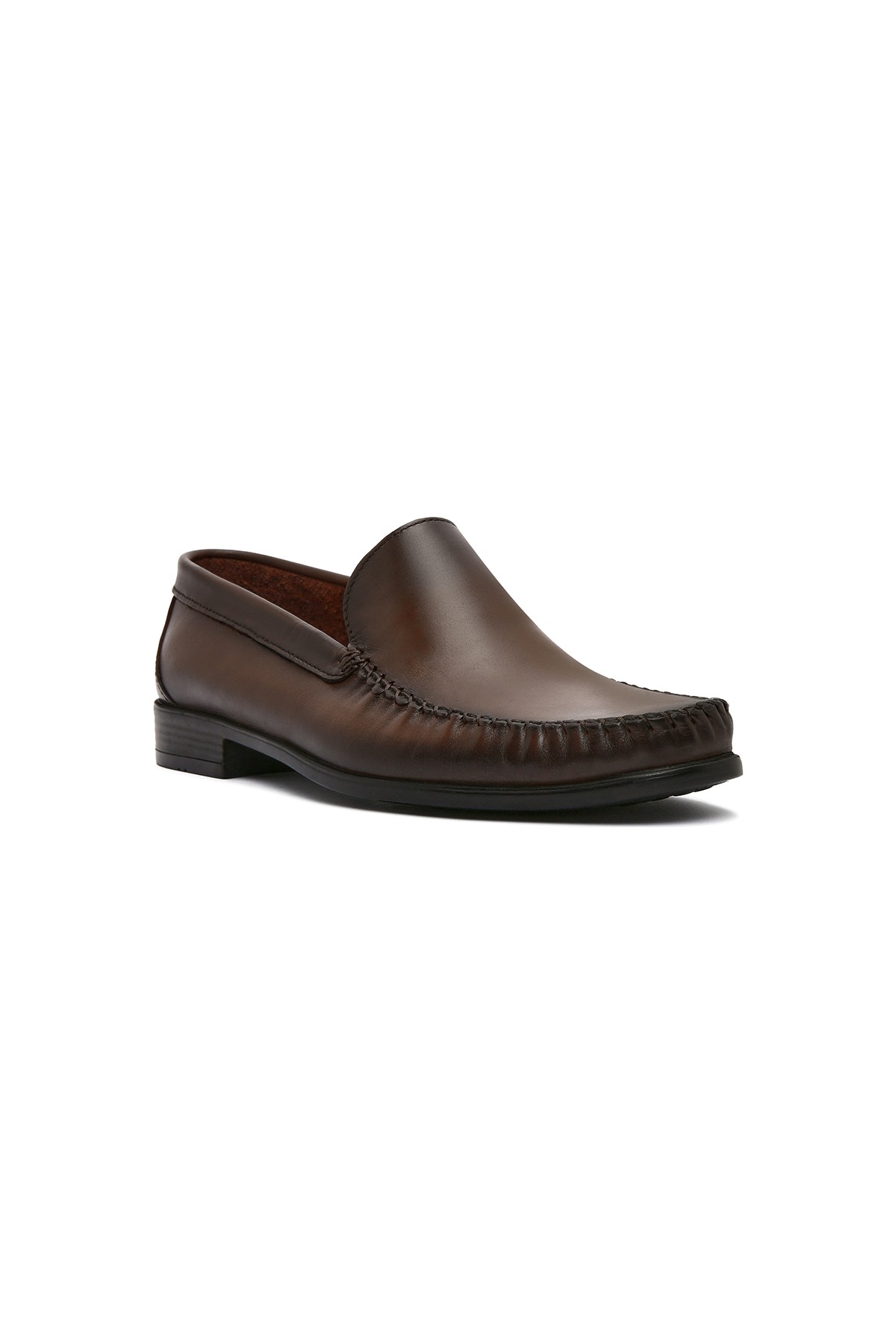Derimod Erkek Kahverengi Deri Loafer 26SFD754018 görsel 7