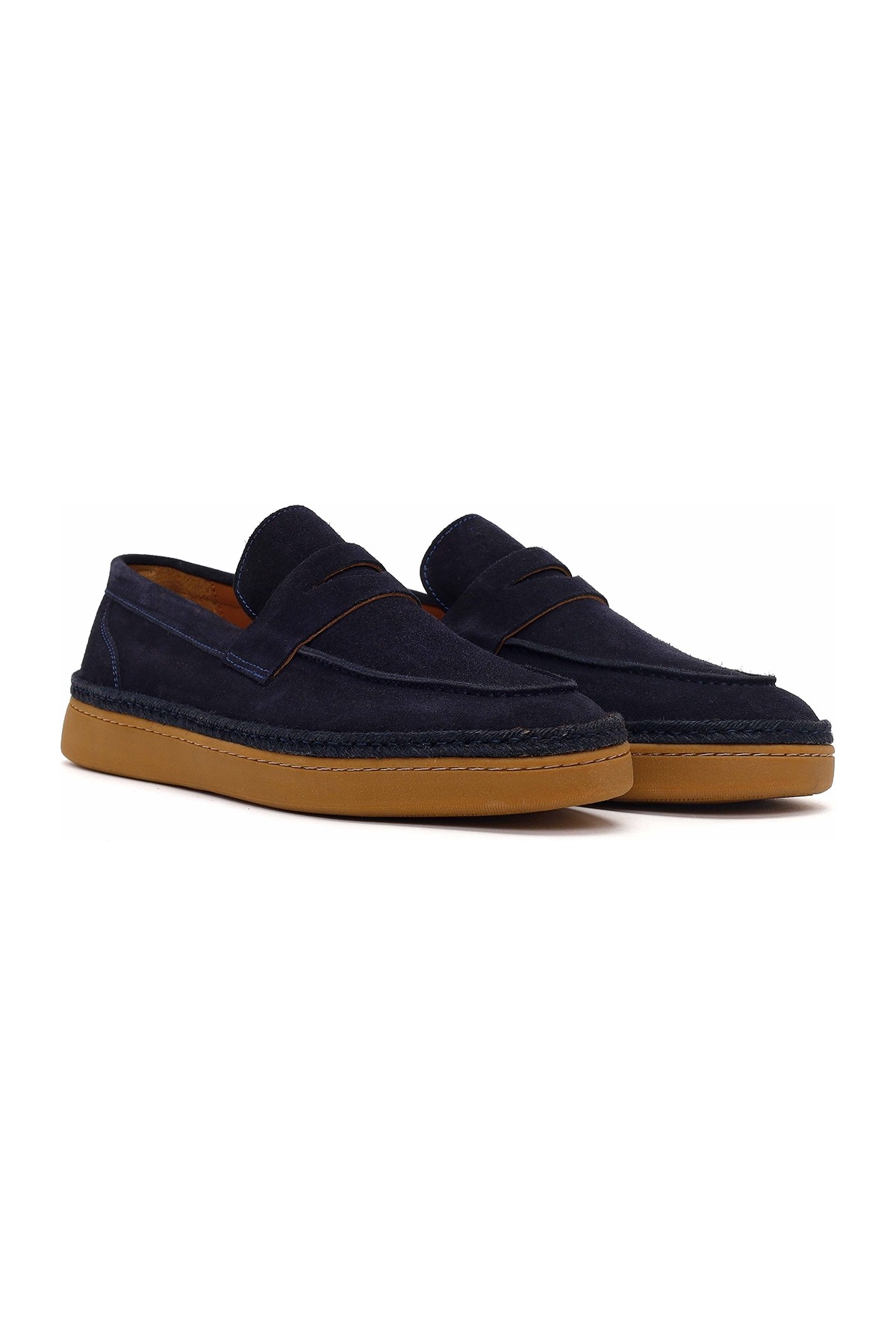 Derimod Erkek Haki Süet Deri Loafer 26SFD631810 görsel 2