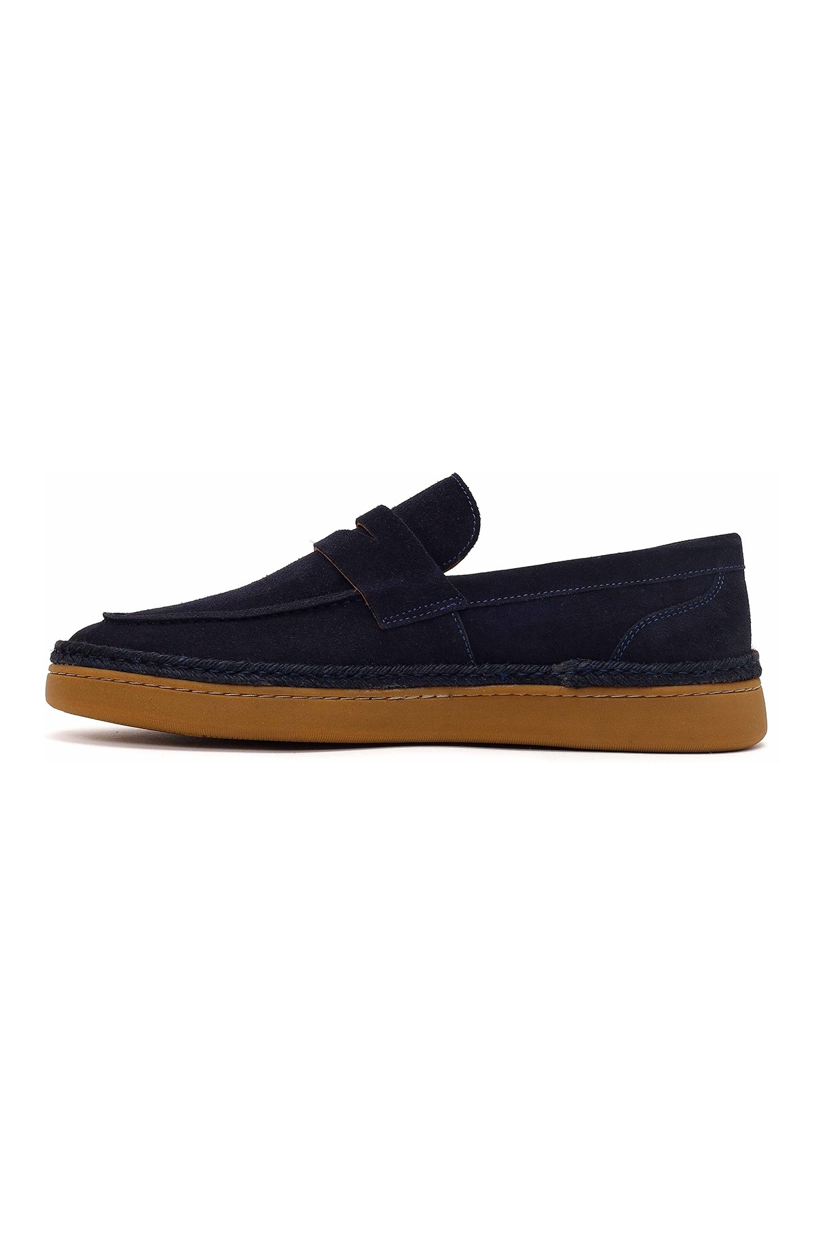Derimod Erkek Haki Süet Deri Loafer 26SFD631810 görsel 3