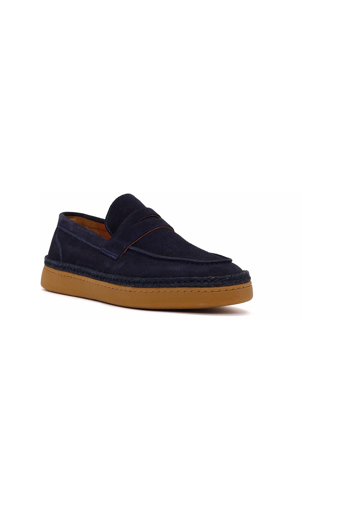 Derimod Erkek Haki Süet Deri Loafer 26SFD631810 görsel 7