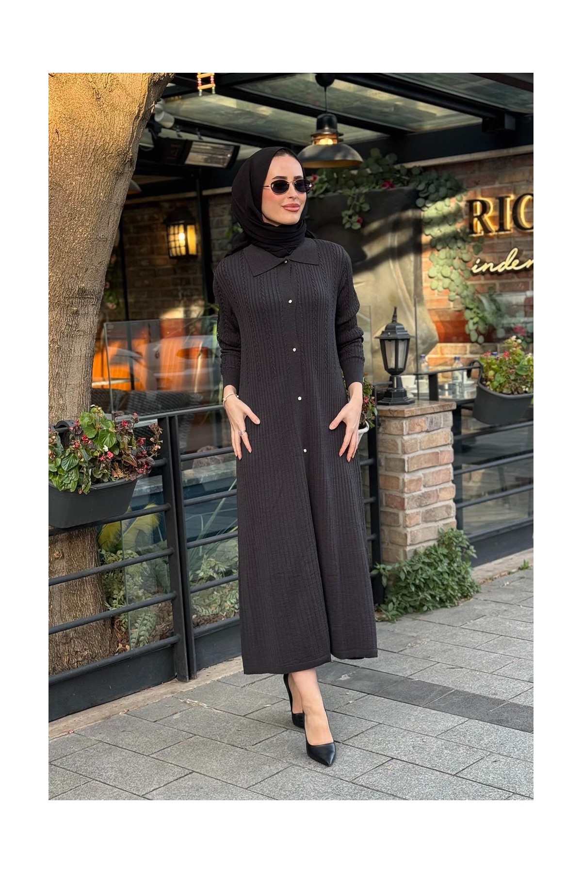 Invee Hırka 6975 Antrasit görsel 5