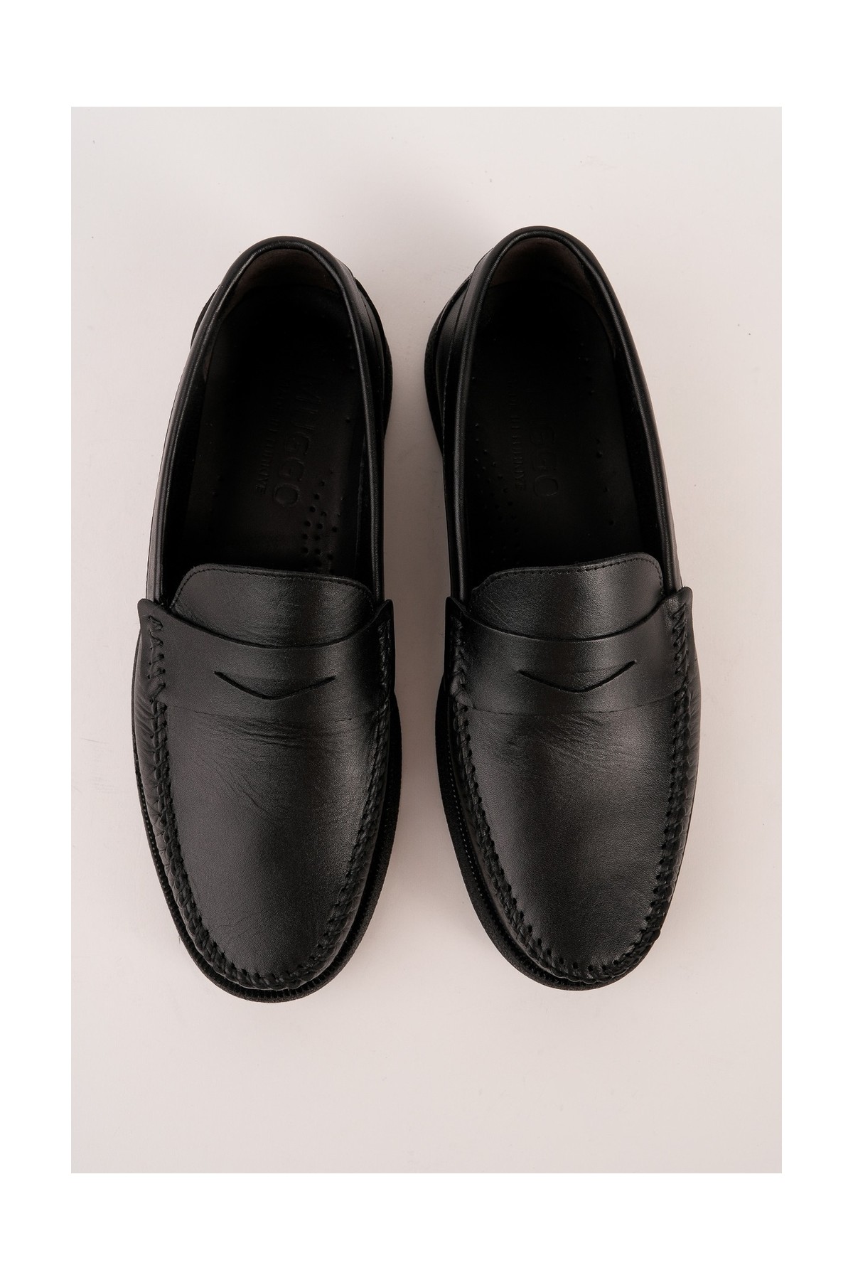 Muggo Gentz Hakiki Deri Rahat Taban Erkek Günlük Klasik Loafer Ayakkabı görsel 5