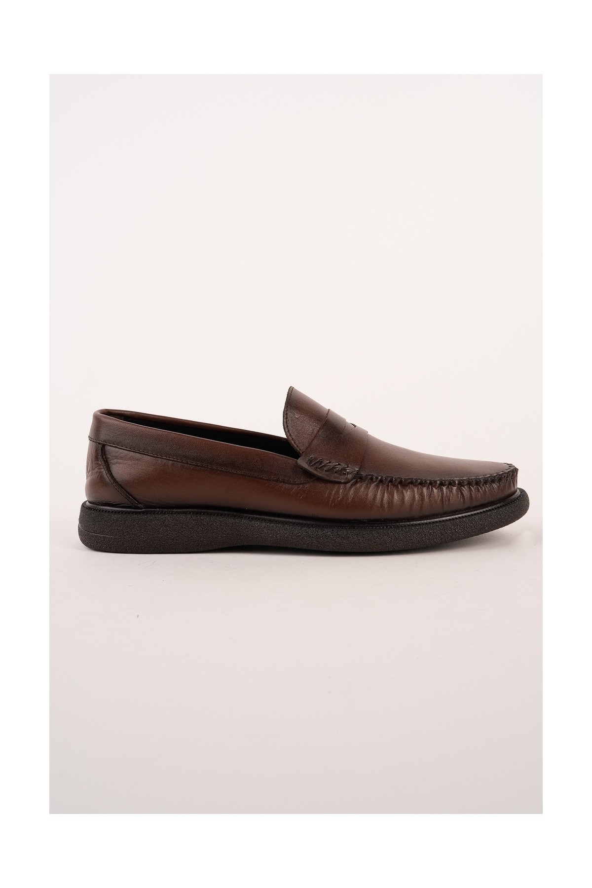 Muggo Gentz Hakiki Deri Rahat Taban Erkek Günlük Klasik Loafer Ayakkabı