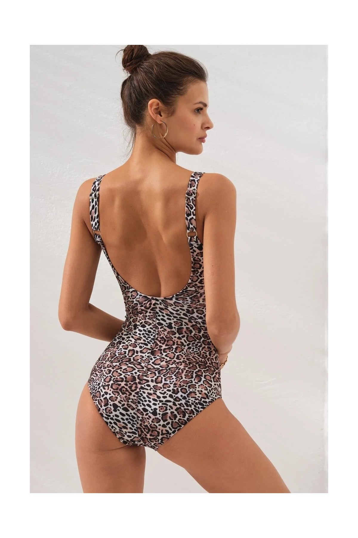 Pierre Cardin STELLA V YAKA TOKALI MAYO LEOPAR görsel 3