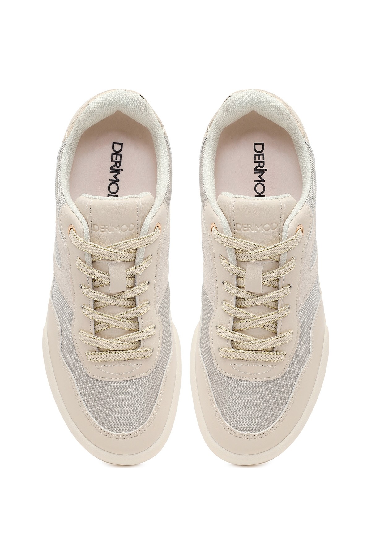 Derimod Kadın Beyaz Bağcıklı Sneaker 26PFE457214 görsel 4