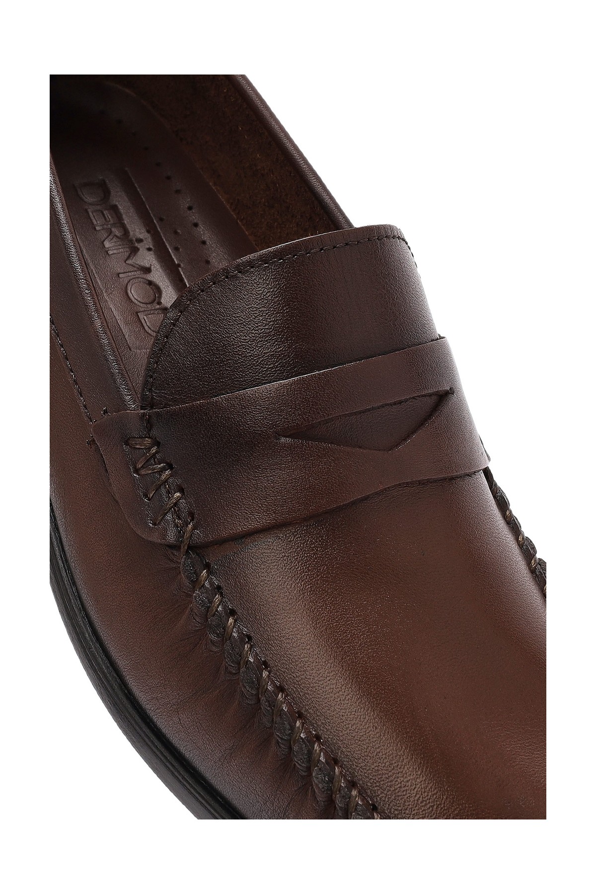 Derimod Erkek Siyah Deri Loafer 26SFD754118 görsel 8